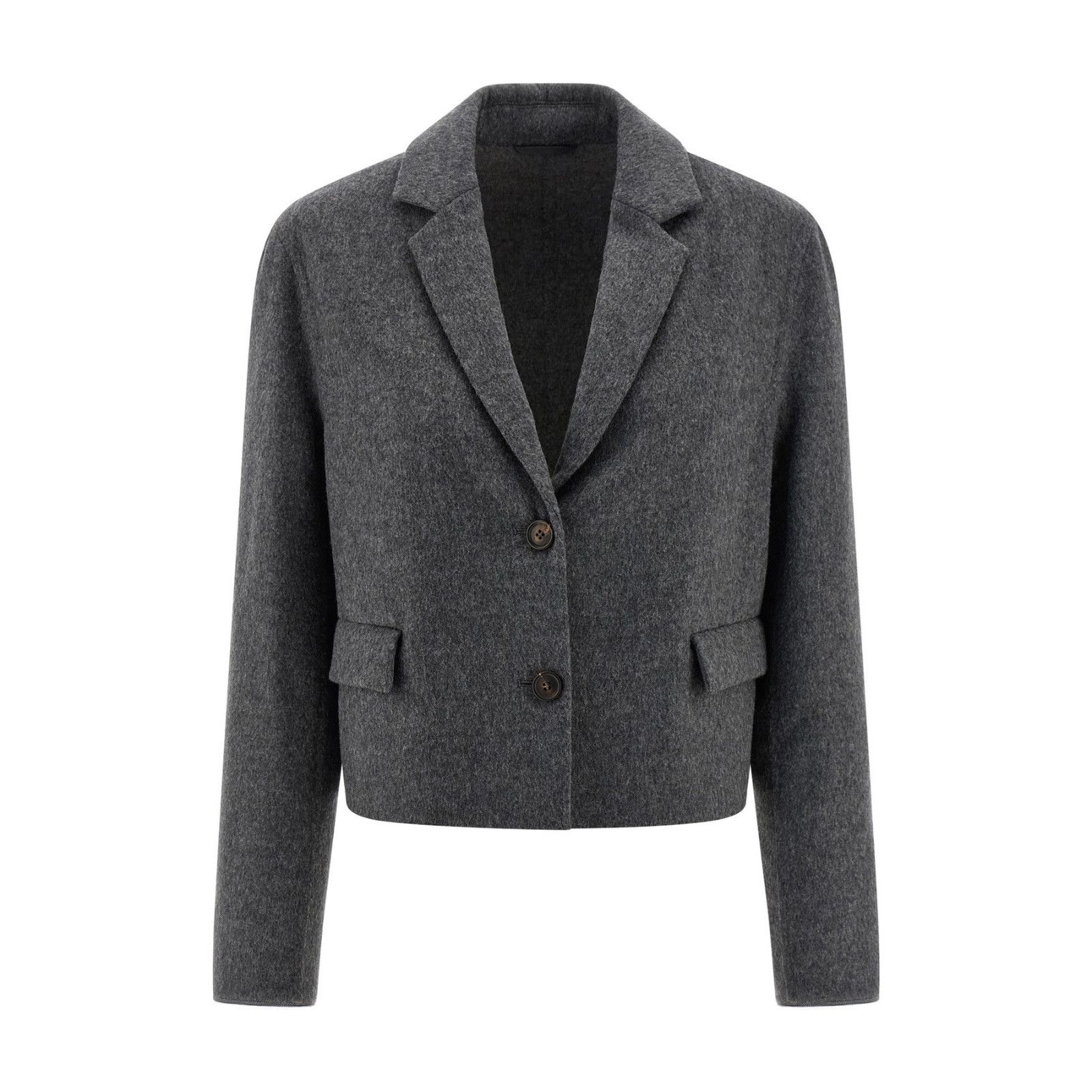 Brunello Cucinelli BRUNELLO CUCINELLI Gray Wool Blazer Jacket New & Authentic ( Size S / US 4 / IT 40 - 1 Thumbnail