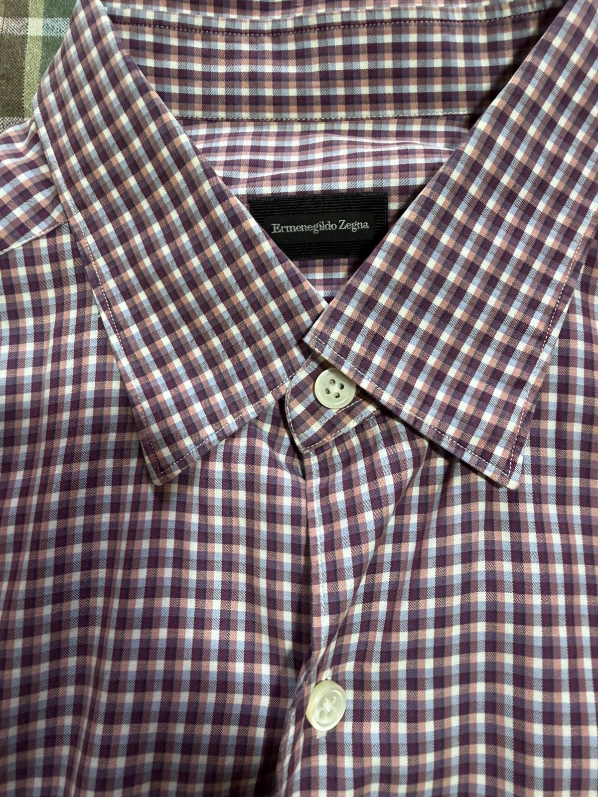 Ermenegildo Zegna Ermenegildo Zegna Plaid Shirt Size US L / EU 52-54 / 3 - 3 Thumbnail