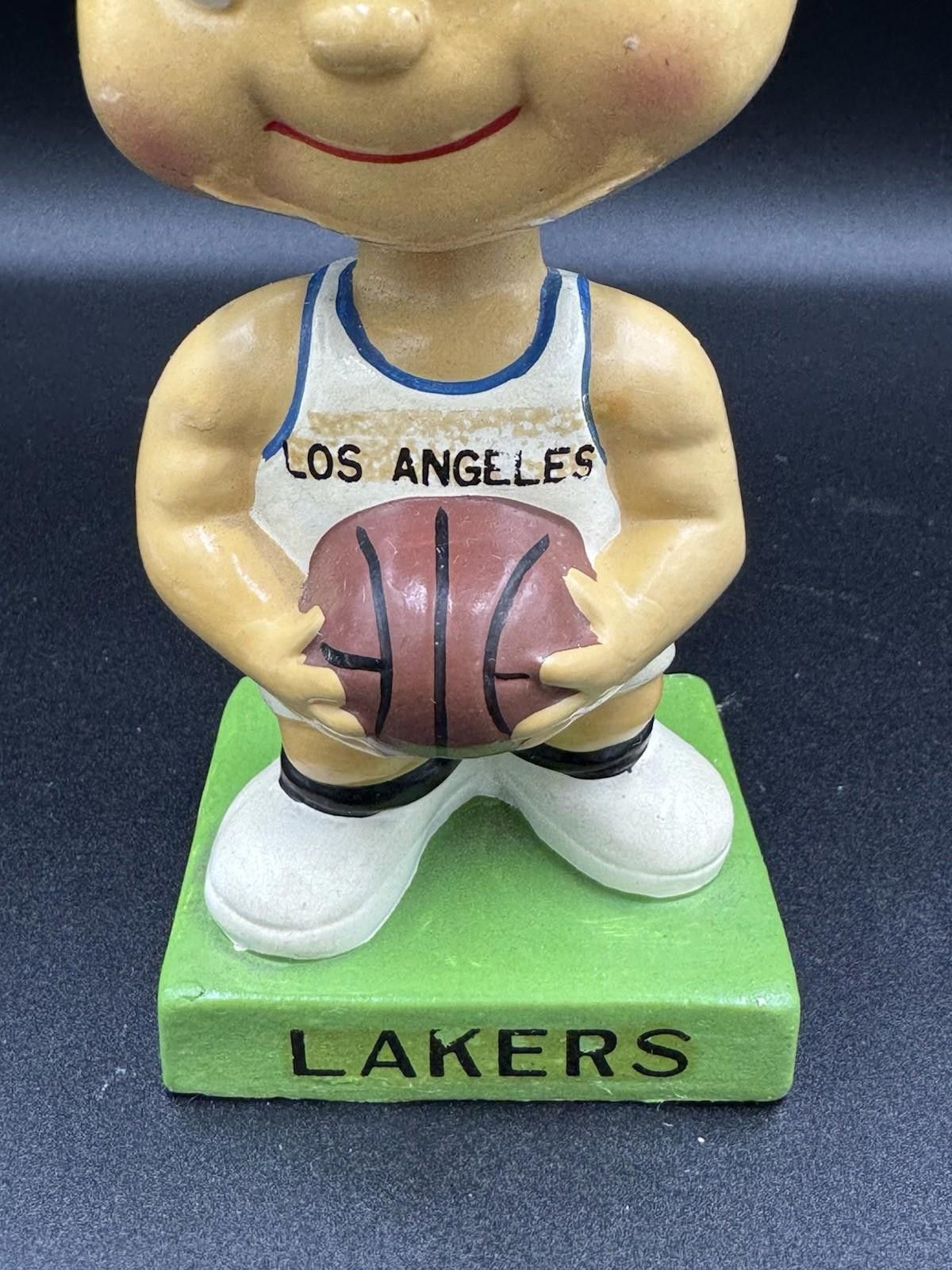 Designer 1960 Bobblehead Nodder Los Angeles Lakers Green Square Base Size ONE SIZE - 3 Thumbnail
