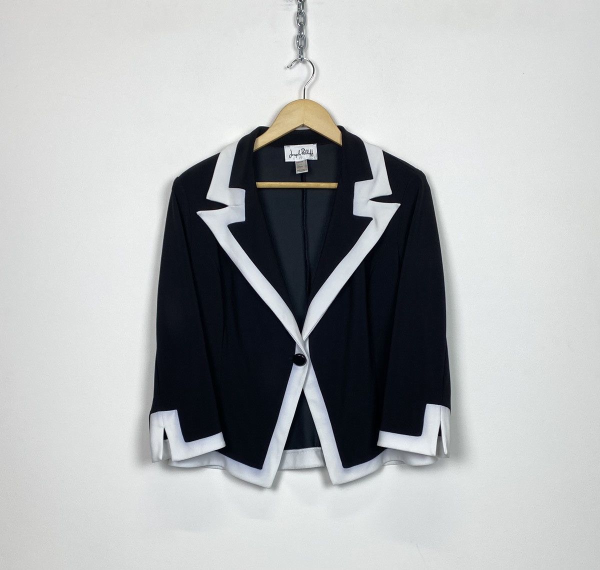 Joseph Ribkoff Vintage Joseph Ribkoff Ladies Blazer Jacket Size US 14 Black Size XL / US 12-14 / IT 48-50 - 4 Thumbnail