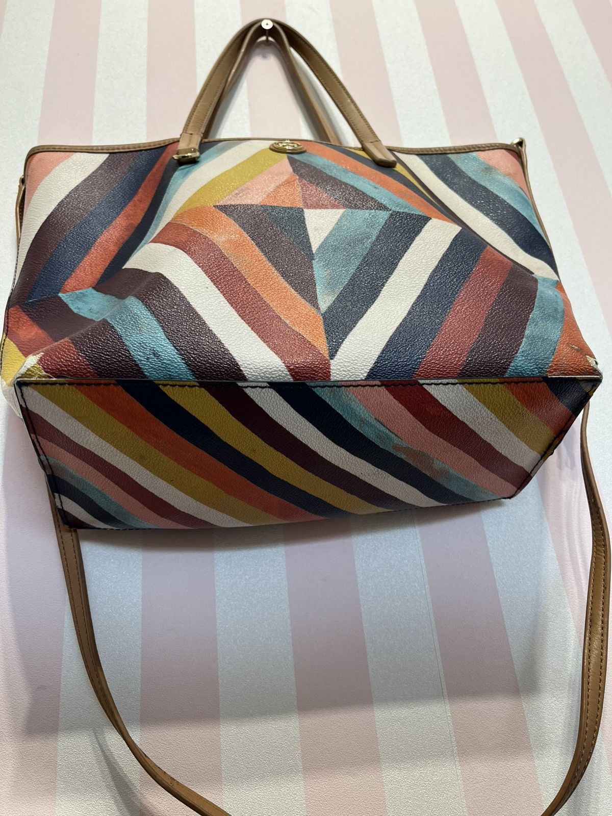 Tory Burch Tory Burch Multicolor Striped Bag Size ONE SIZE - 7 Thumbnail