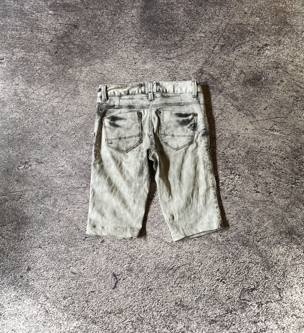 If Six Was Nine × Le Grande Bleu (L.G.B.) × Playboy Y2k Obzee style punk short Jeans Size US 28 / EU 44 - 2 Thumbnail