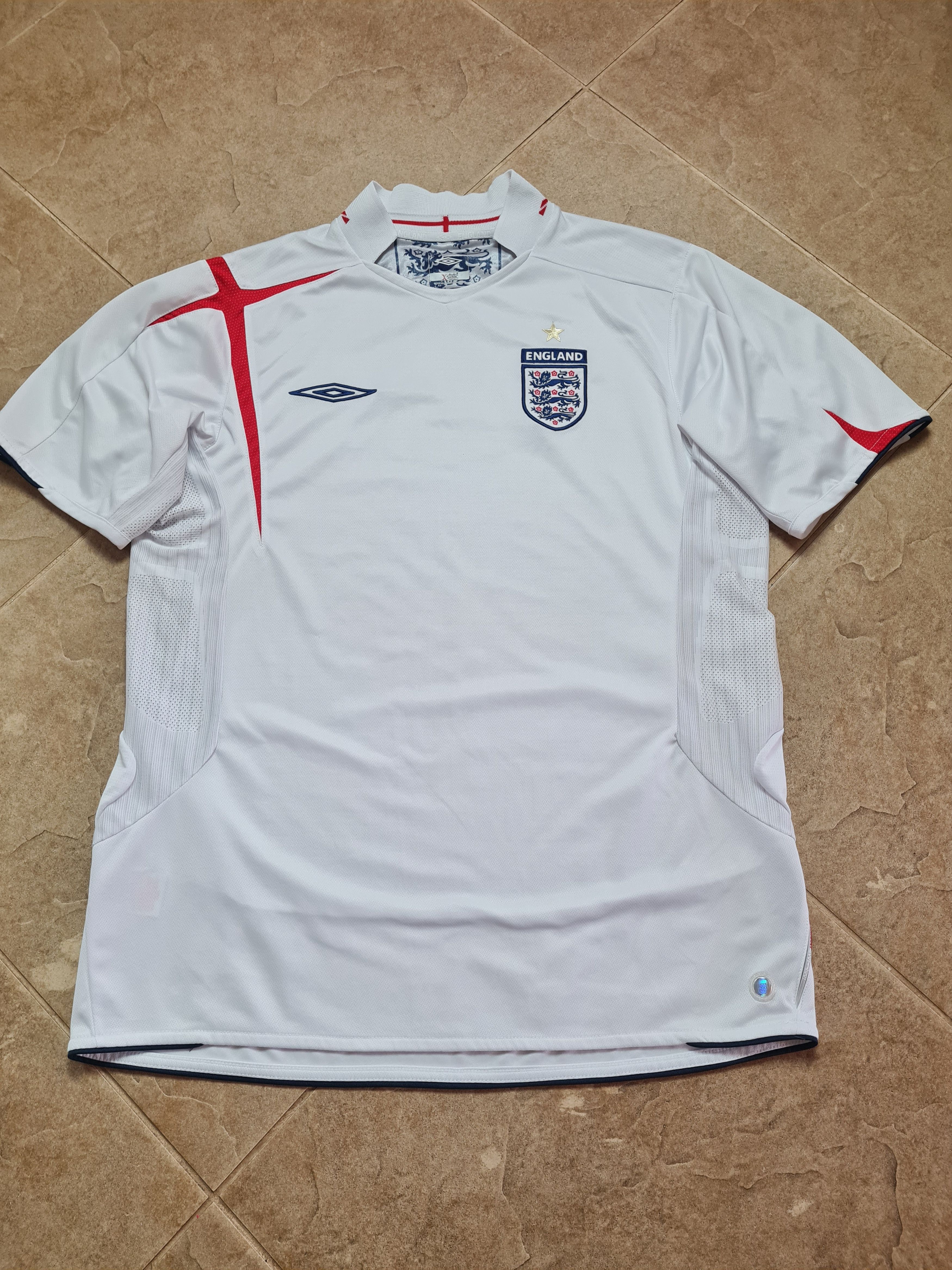 Umbro Vintage Jersey Umbro England 2005 - 2007 home soccer shirt L Size US L / EU 52-54 / 3 - 4 Thumbnail