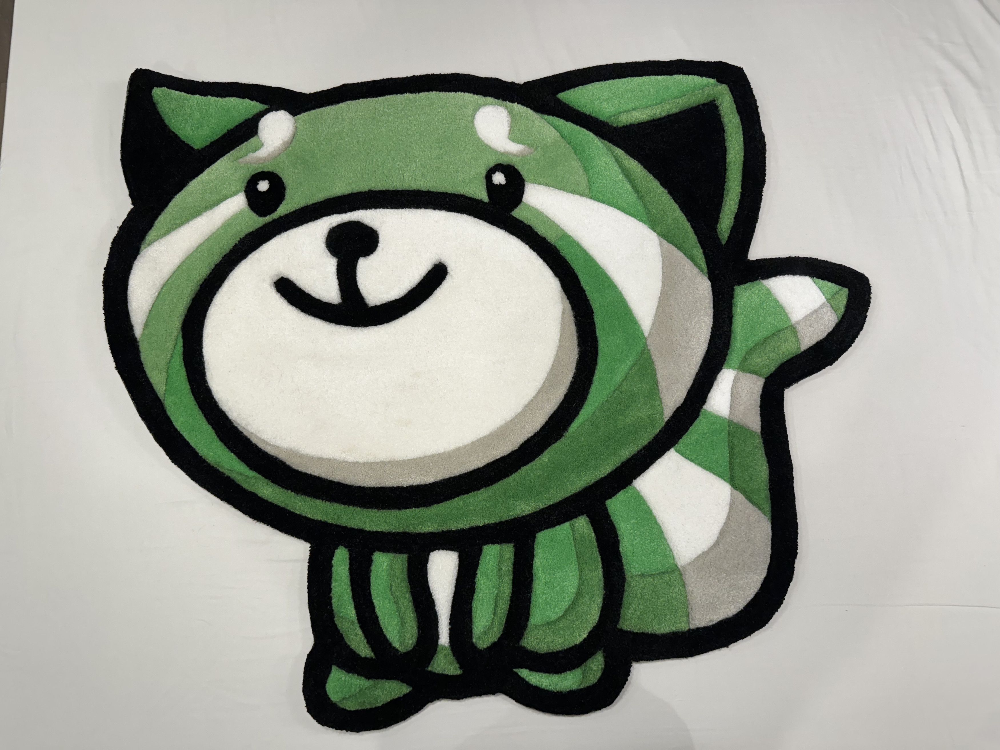 image of The Weeknd x Xo Kiss Land 10 Year Hand Tufted Rug in Green, Men's