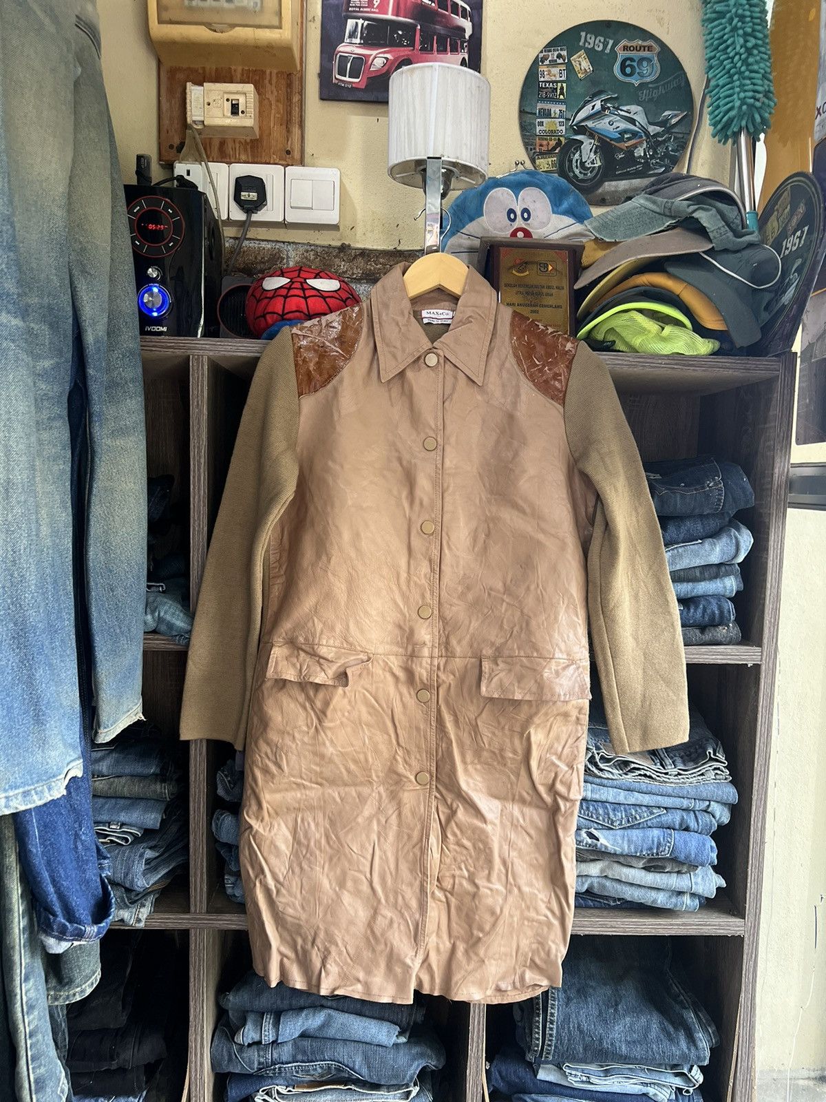 MAX&Co. 🔥Made in Italy Max & Co. Tricot Goat Leather Jacket Size S / US 4 / IT 40 - 1 Thumbnail