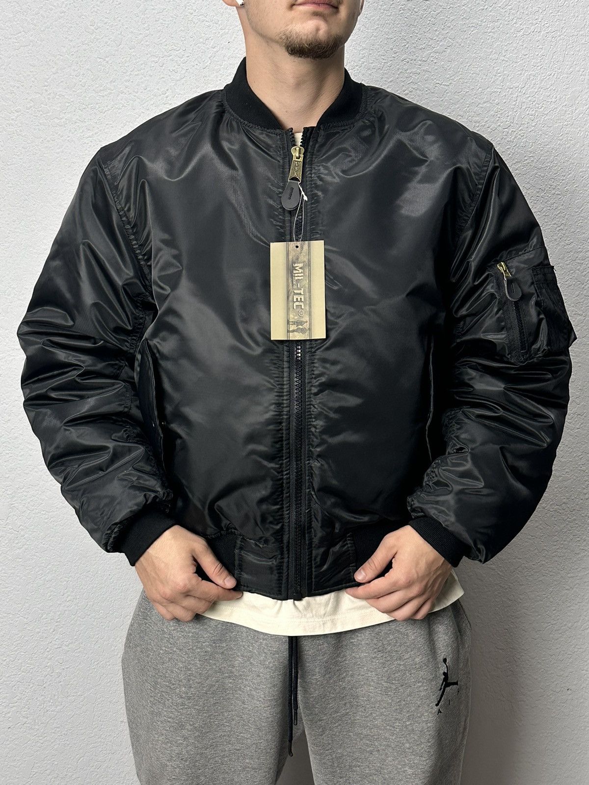 14th Addiction Japan Jacket Mil-tec Black MA-1 bomber Japan Goa Opium Y2K Size US M / EU 48-50 / 2 - 3 Thumbnail