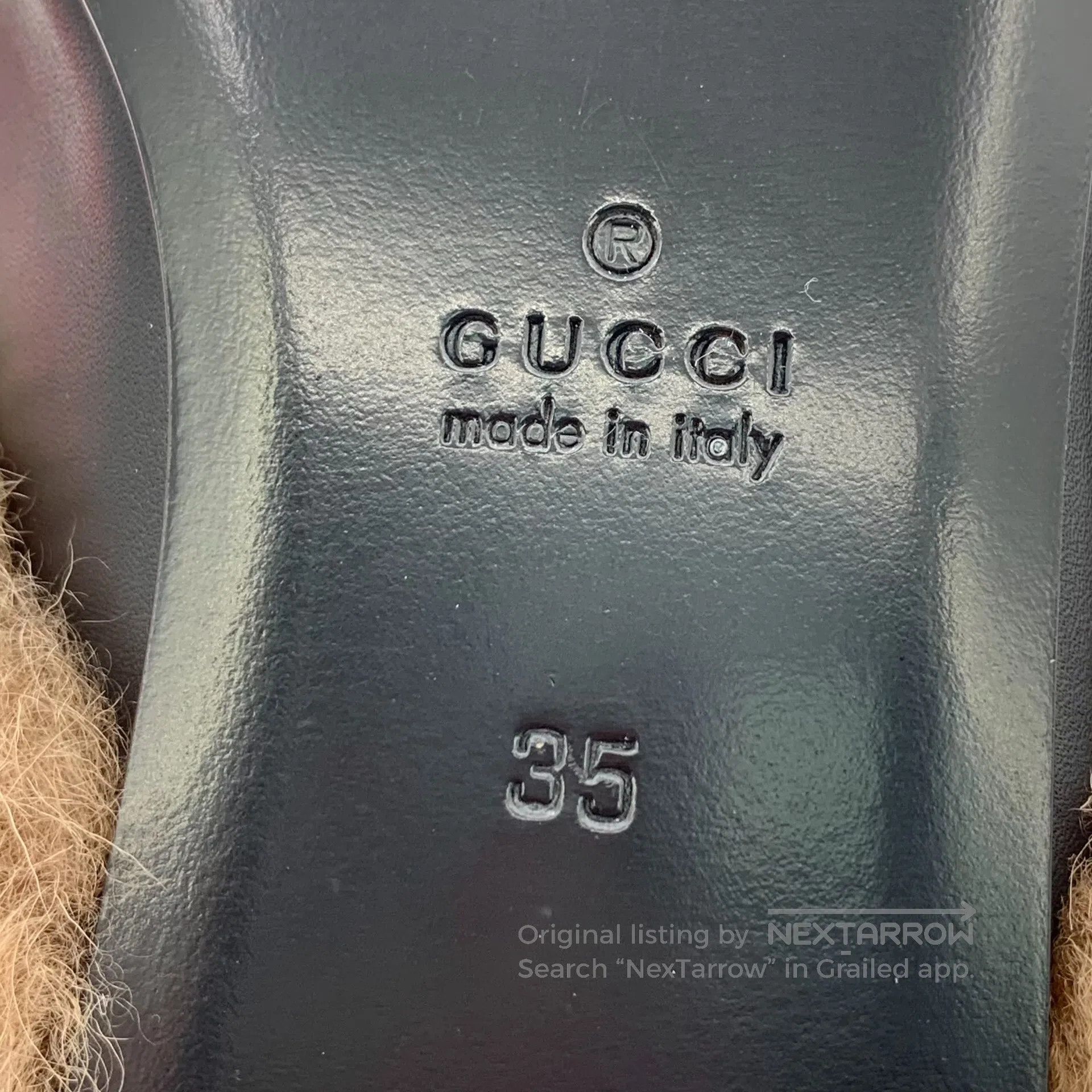 Gucci Guicci Black Tiger Head Love Heart Diamond Studded Leather Size US 4.5 / IT 34.5 - 6 Thumbnail