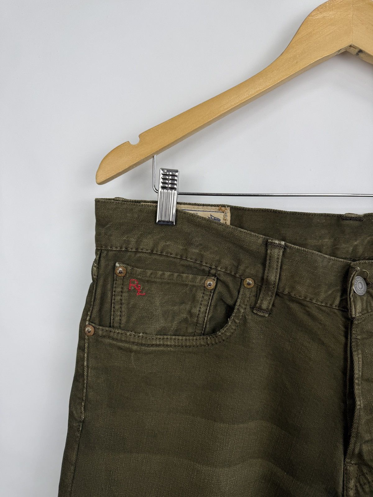 Denim & Supply Ralph Lauren 🇺🇸 Vintage Ralph Lauren Sullivan Slim Jeans Olive USA Style Size US 34 / EU 50 - 5 Thumbnail
