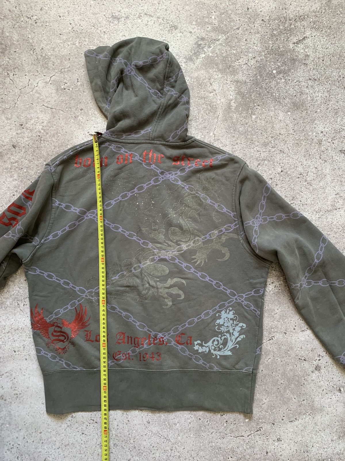 Vintage LOS ANGELES x SMET ZIP UP HOODIE Size US M / EU 48-50 / 2 - 11 Thumbnail
