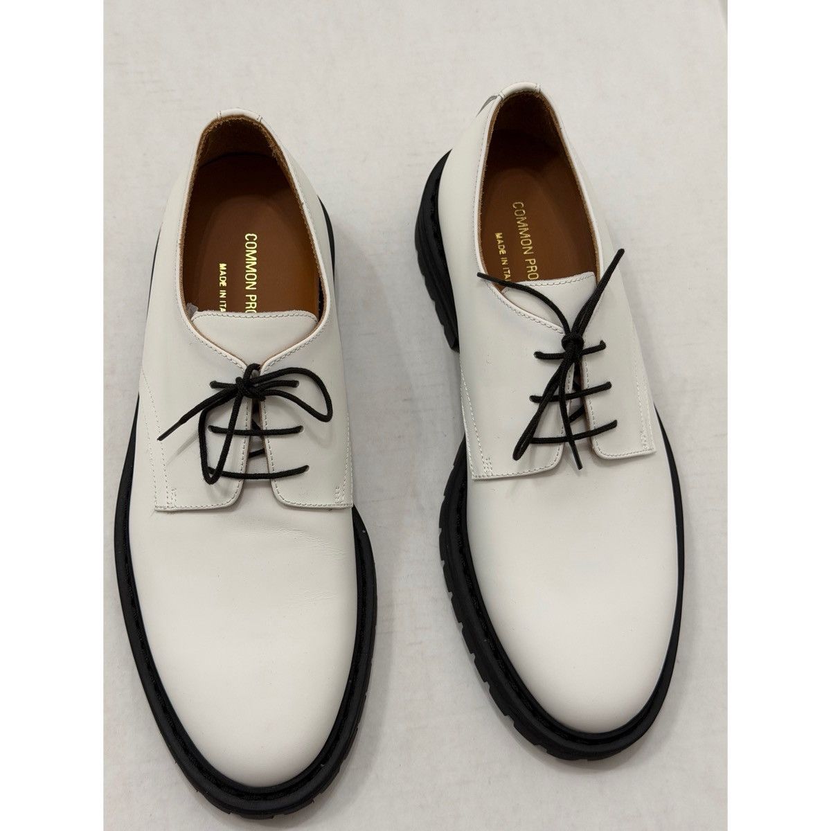 Common Projects COMMON PROJECTS WHITE OFFICER DERBY SHOES Size US 9 / EU 42 - 5 Thumbnail
