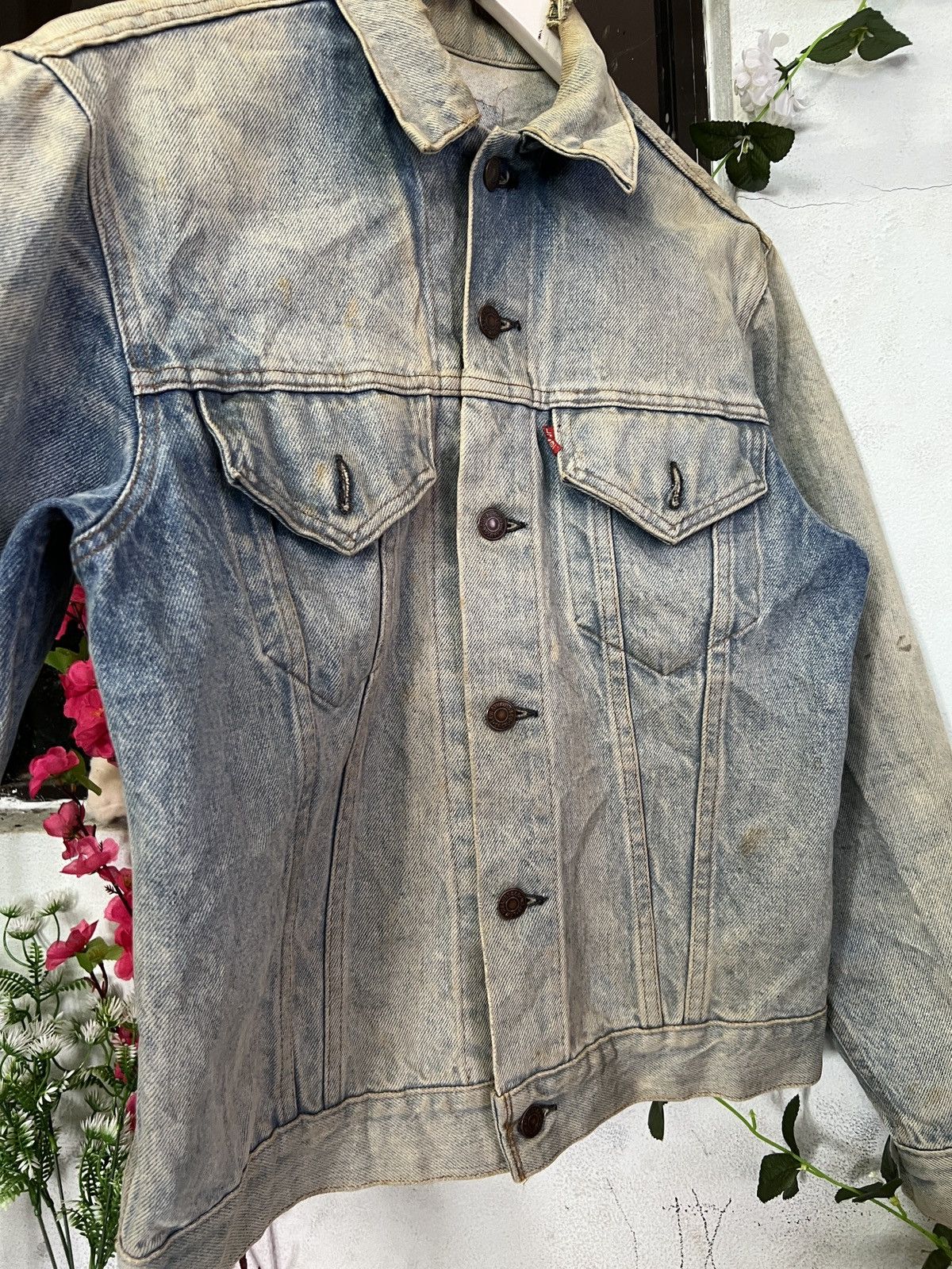 Levi's Vintage Levis Distress Denim Jacket Size US S / EU 44-46 / 1 - 4 Thumbnail