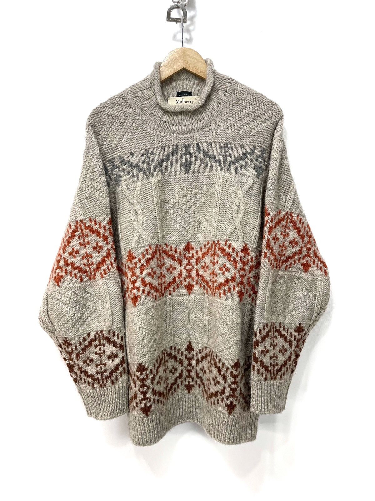 Mulberry Mulberry Women’s 100% Wool Oversized Sweater-Dress – Size L Size L / US 10 / IT 46 - 1 Thumbnail