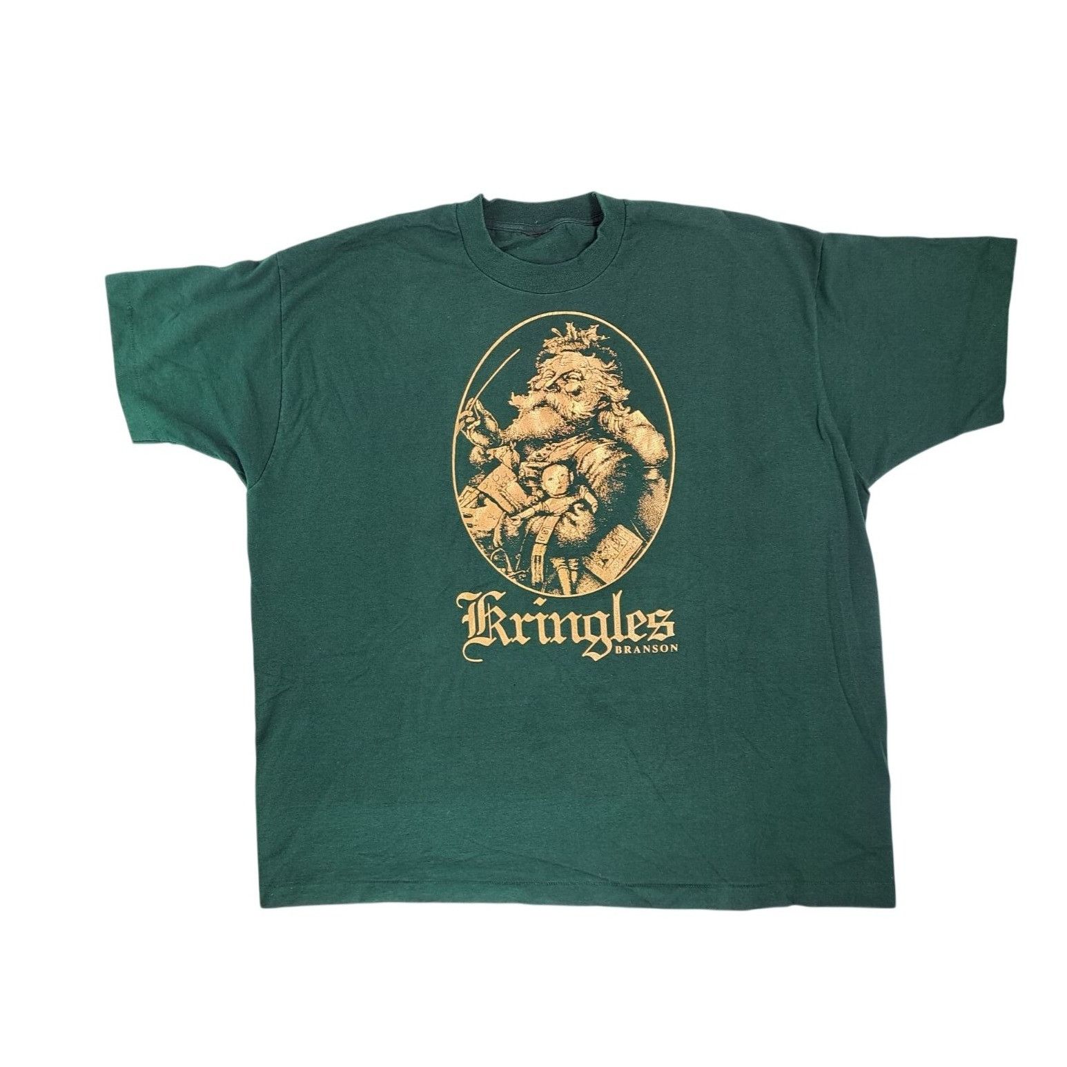 Vintage Vintage Kringles Branson Christmas T-Shirt Green Santa XXXL Size US XXL / EU 58 / 5 - 1 Thumbnail