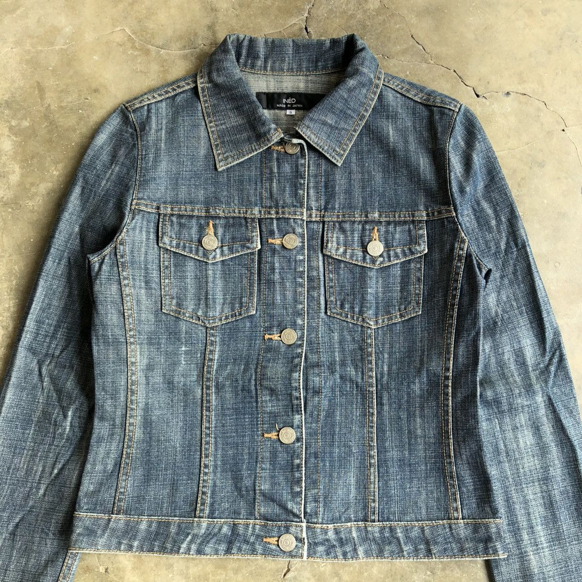 Yohji Yamamoto 🇯🇵 Vintage Ined Japan by Yohji Yamamoto Cropped Denim Jacket Size US XS / EU 42 / 0 - 4 Thumbnail