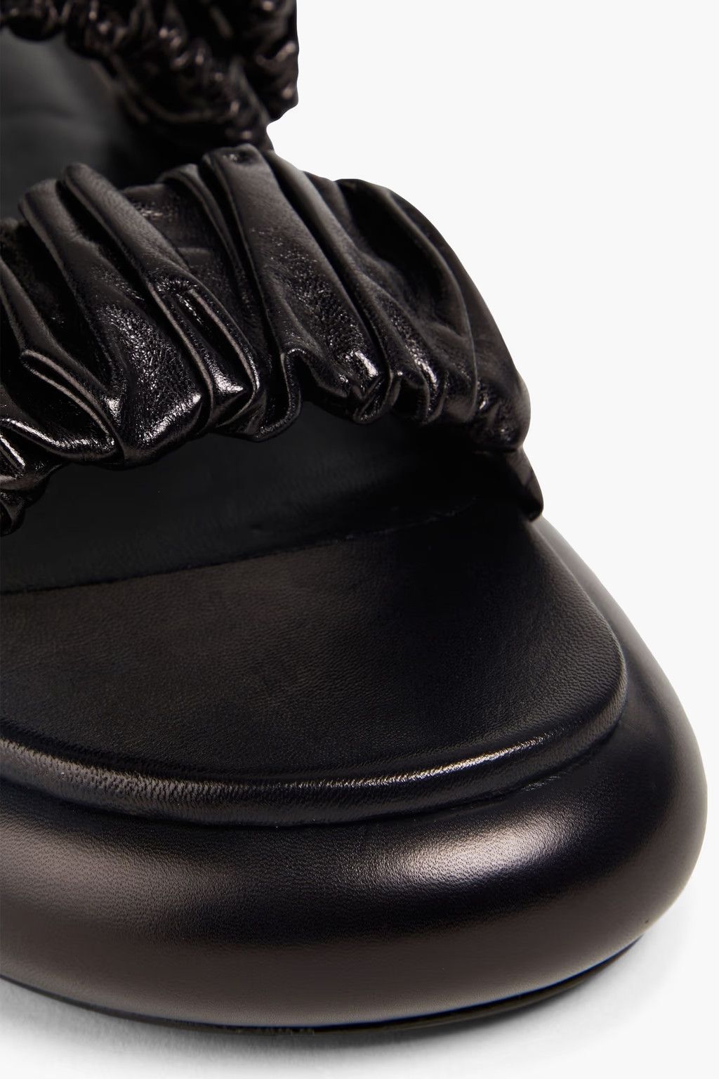 Jil Sander o1y1025 Leather Slippers in Black Size US 7.5 / IT 37.5 - 3 Thumbnail