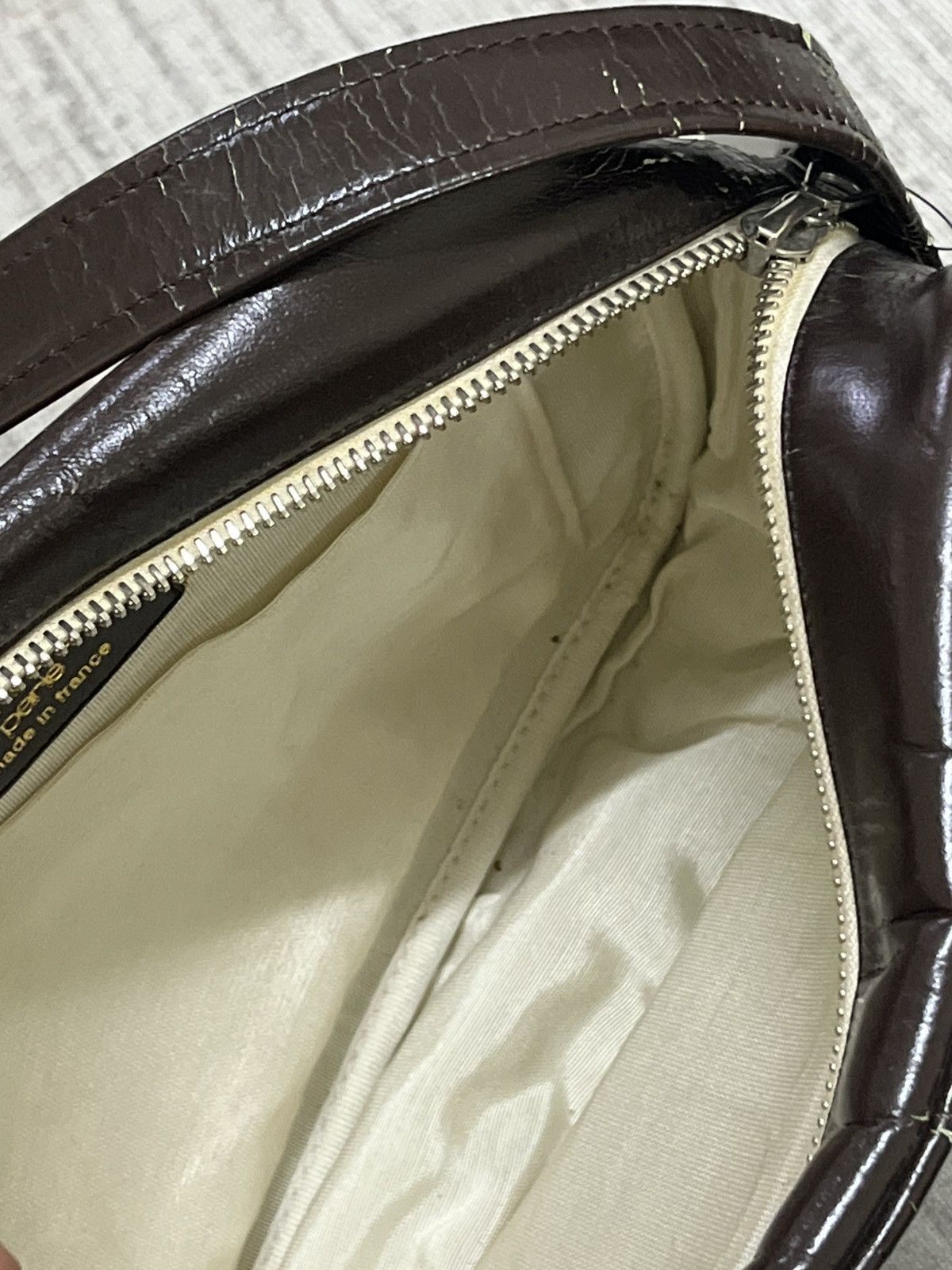 Courreges Vintage 80s riri zip courreges brown sling bag Size ONE SIZE - 8 Thumbnail