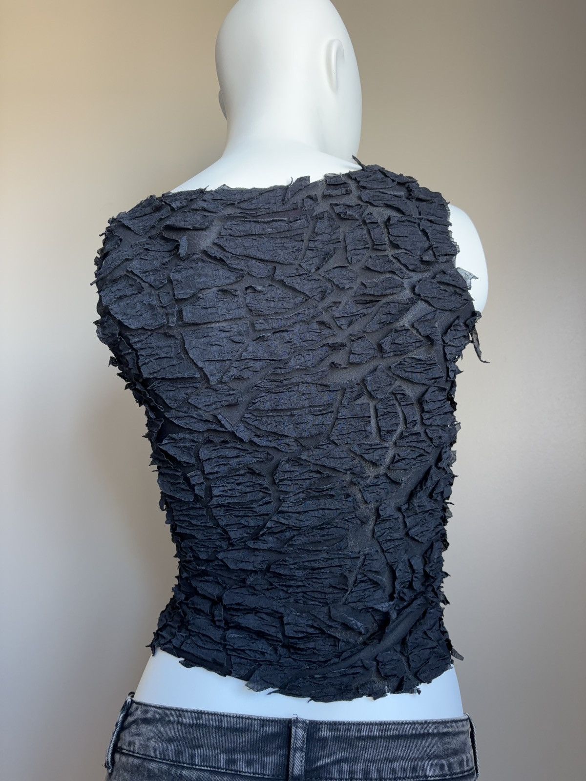 Japanese Brand × Vintage Avant garde vintage mesh tank top Size M / US 6-8 / IT 42-44 - 7 Thumbnail