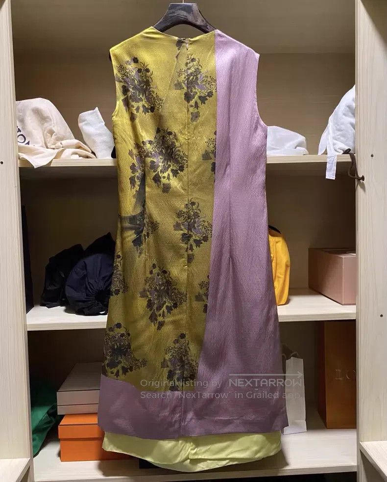 Dries Van Noten Dries Van Noten size:40 Color Block Dress Size S / US 4 / IT 40 - 3 Thumbnail
