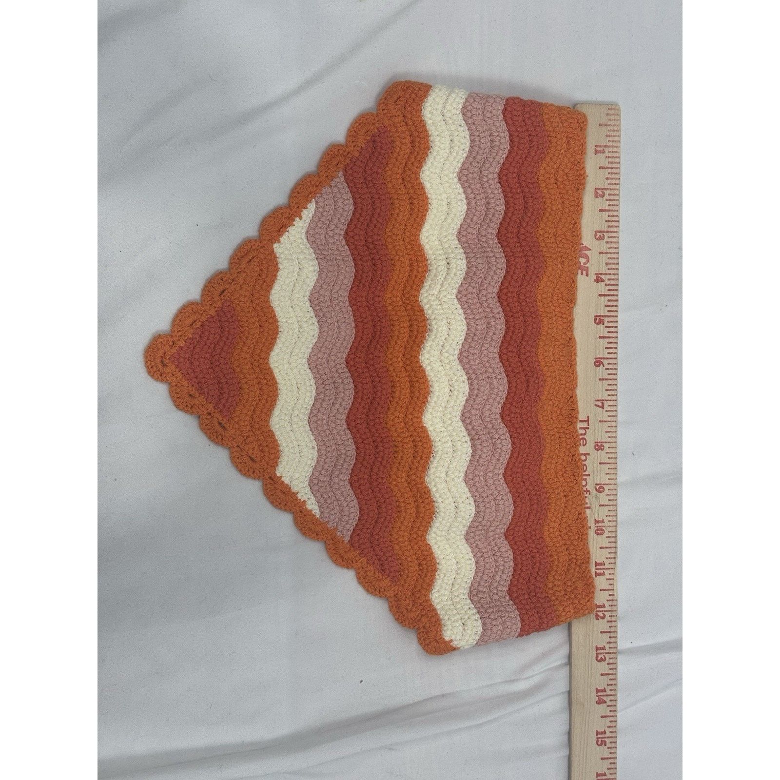 Target Basics NWT Sunday State Knit Triangle Crochet Hair Scarf Size ONE SIZE - 3 Thumbnail