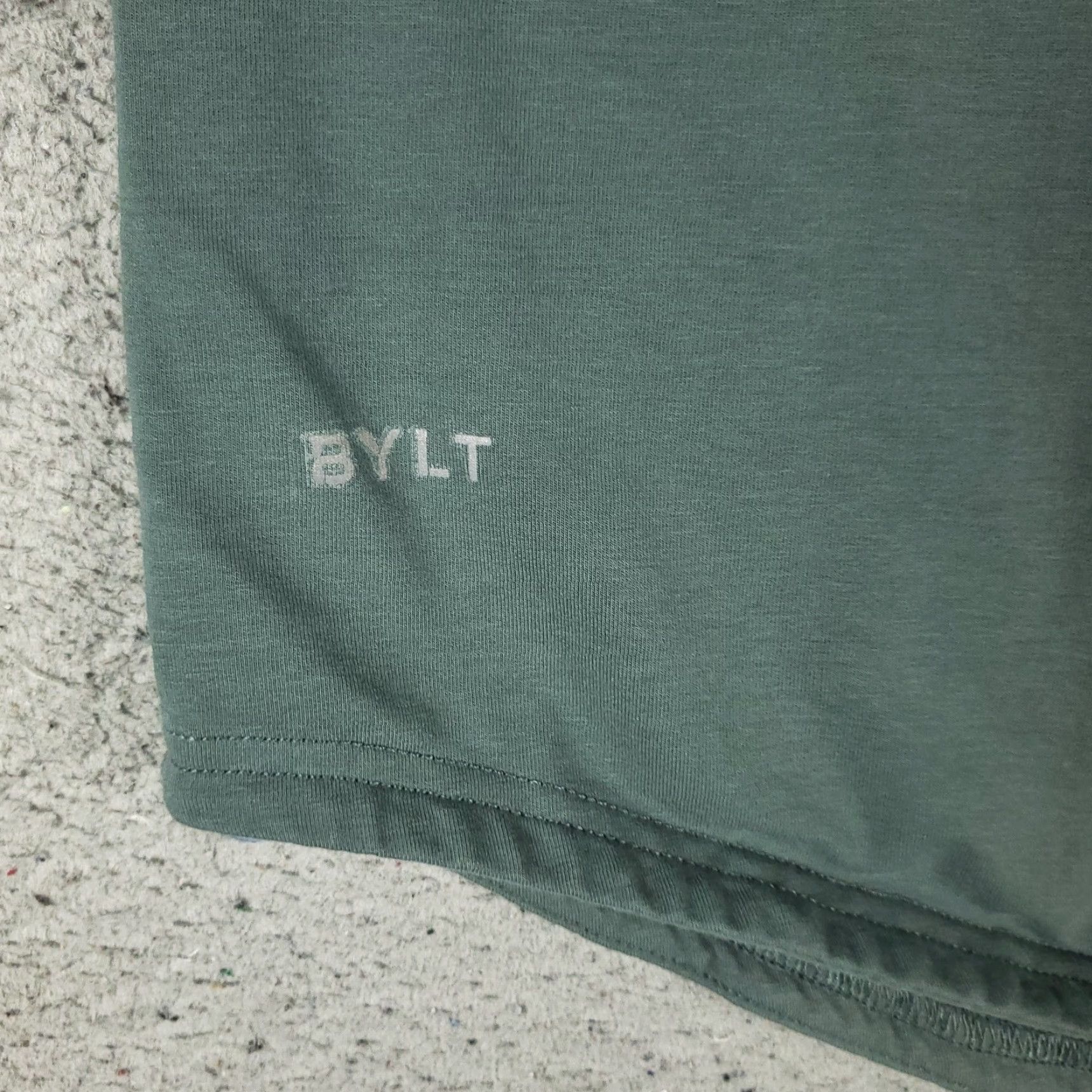 Vintage BYLT T Shirt Mens Size XL Green Lux Drop Cut Casual Short Sleeve Size US XL / EU 56 / 4 - 3 Thumbnail