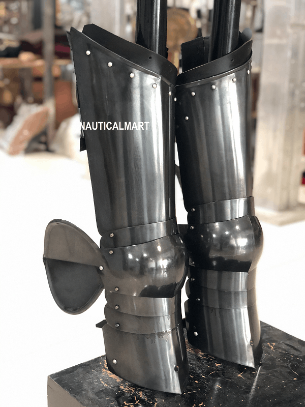 Other Medieval Steel Knight upper Leg Armor Size ONE SIZE - 2 Thumbnail