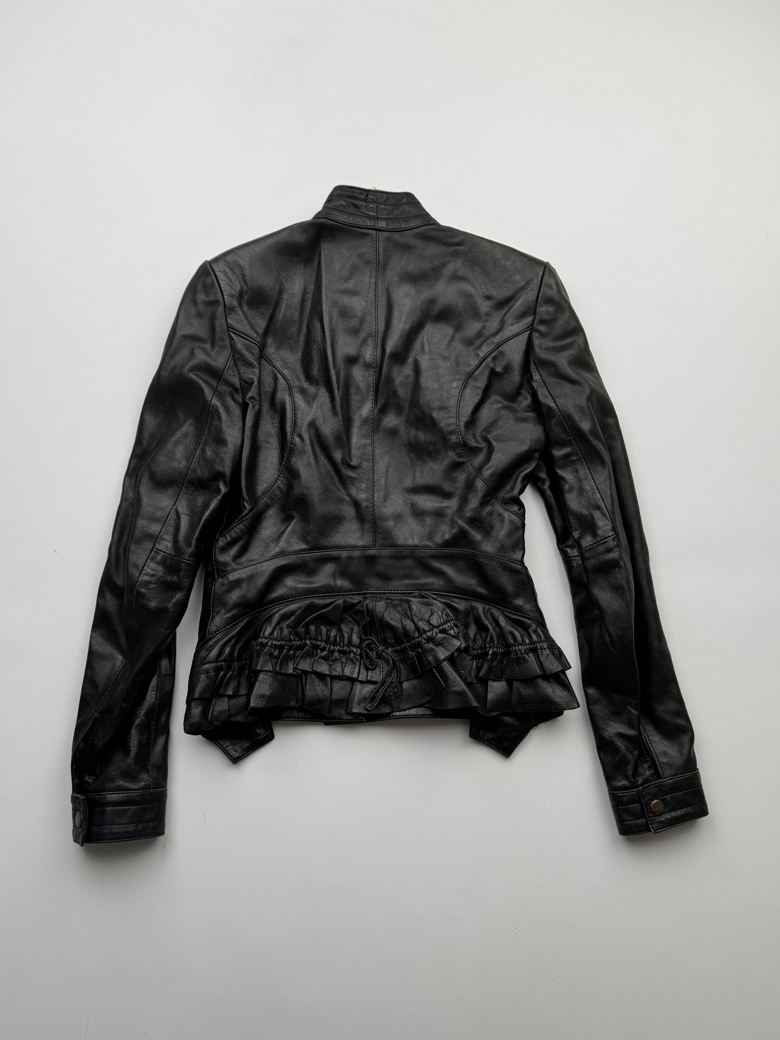 Japanese Brand Vintage Cropped Leather Jacket B416(V175) Size S / US 4 / IT 40 - 12 Thumbnail