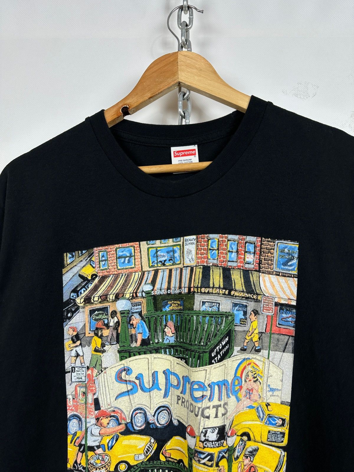 Supreme Supreme Manhattan Black T-Shirt Size US M / EU 48-50 / 2 - 7 Thumbnail
