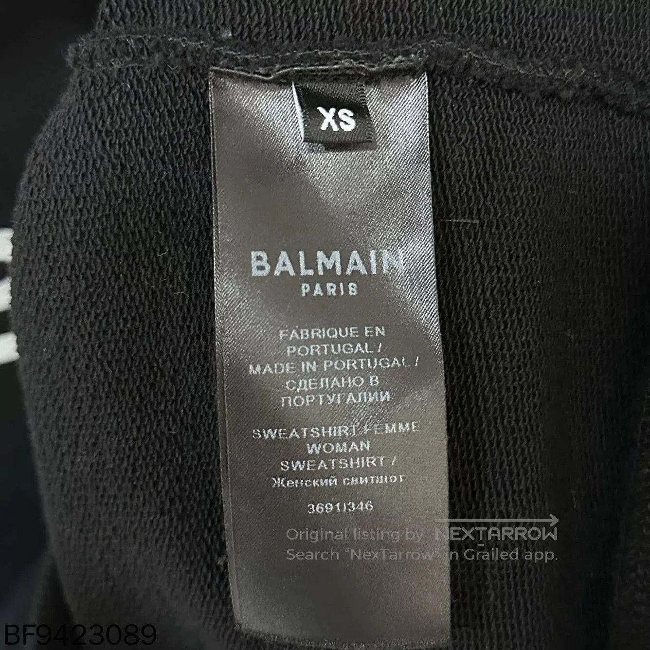 Other Balmain Flocked Print Logo Sweatshirt. Size XS / US 0-2 / IT 36-38 - 6 Thumbnail
