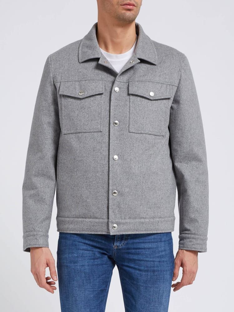 Brunello Cucinelli o1w1db10924 Wr Padded Jacket in Light Grey Size US XXL / EU 58 / 5 - 1 Preview