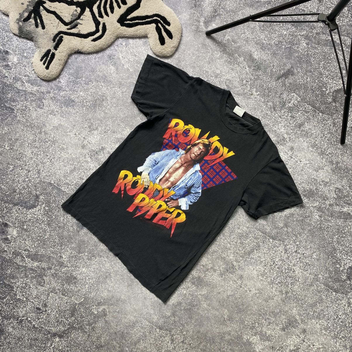 Vintage × WWE Vintage WWE Rowdy Roddy Piper 1991 Wrestling Tour tee Size US S / EU 44-46 / 1 - 1 Thumbnail