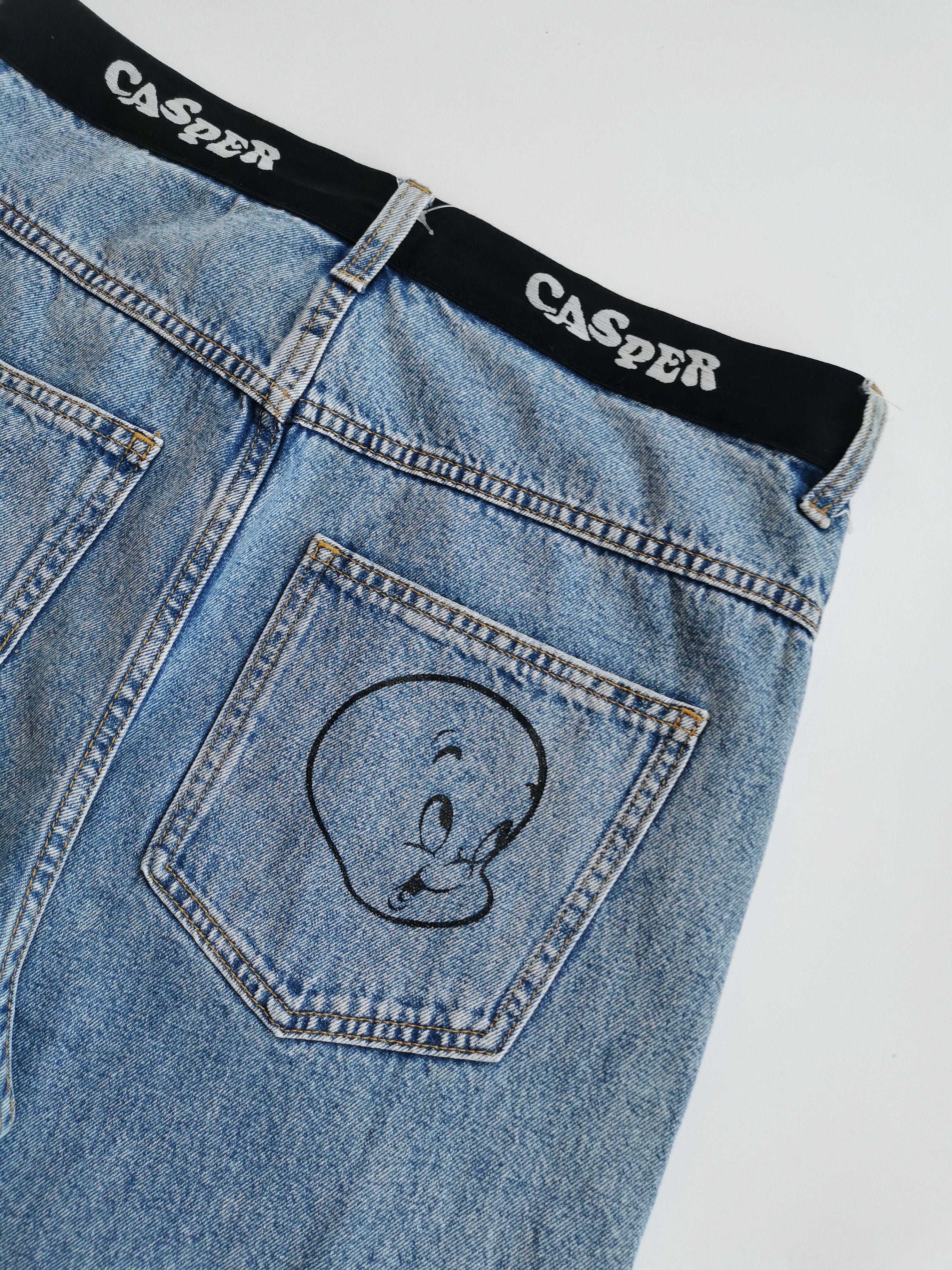 H&M H&M x Casper The Friendly Ghost Baggy Jeans Size US 31 - 4 Thumbnail