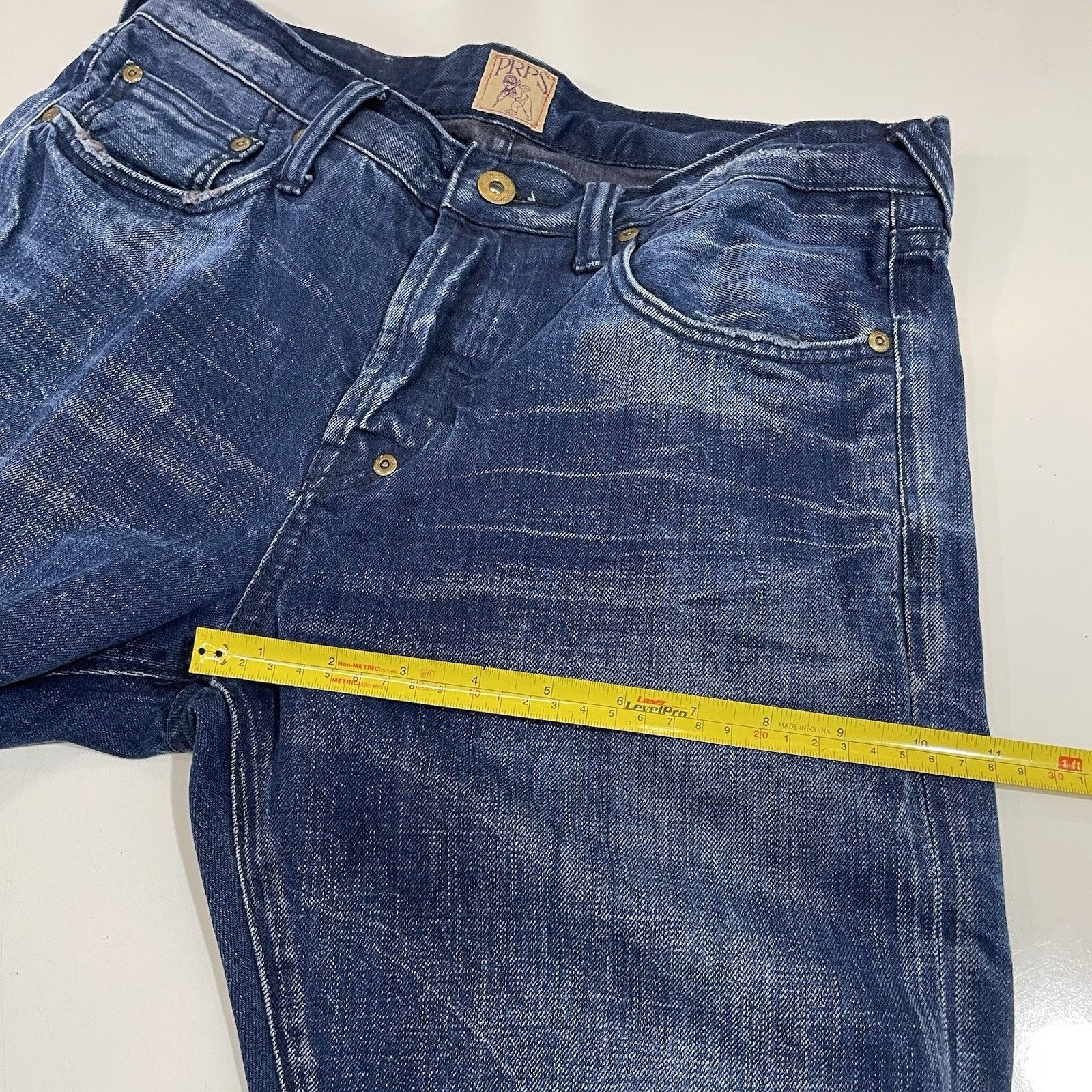 Prps PRPS Demon Jeans Mens 31 Button Fly Blue Denim Dark Wash 31 Size US 31 - 10 Thumbnail
