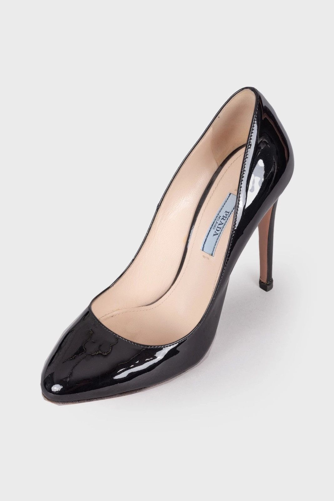 Prada PRADA Black Patent Leather Heels Pumps EU 38 | Grailed