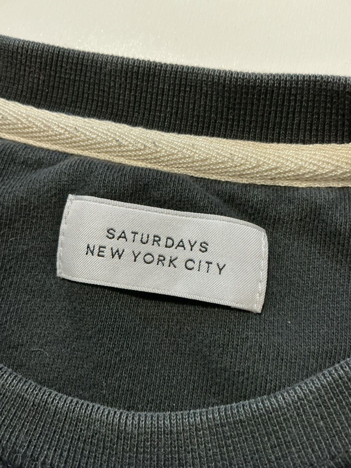 Saturdays NYC $135 Saturdays NYC Bowery Slash Embroidered Sweatshirt Size US XXL / EU 58 / 5 - 5 Thumbnail