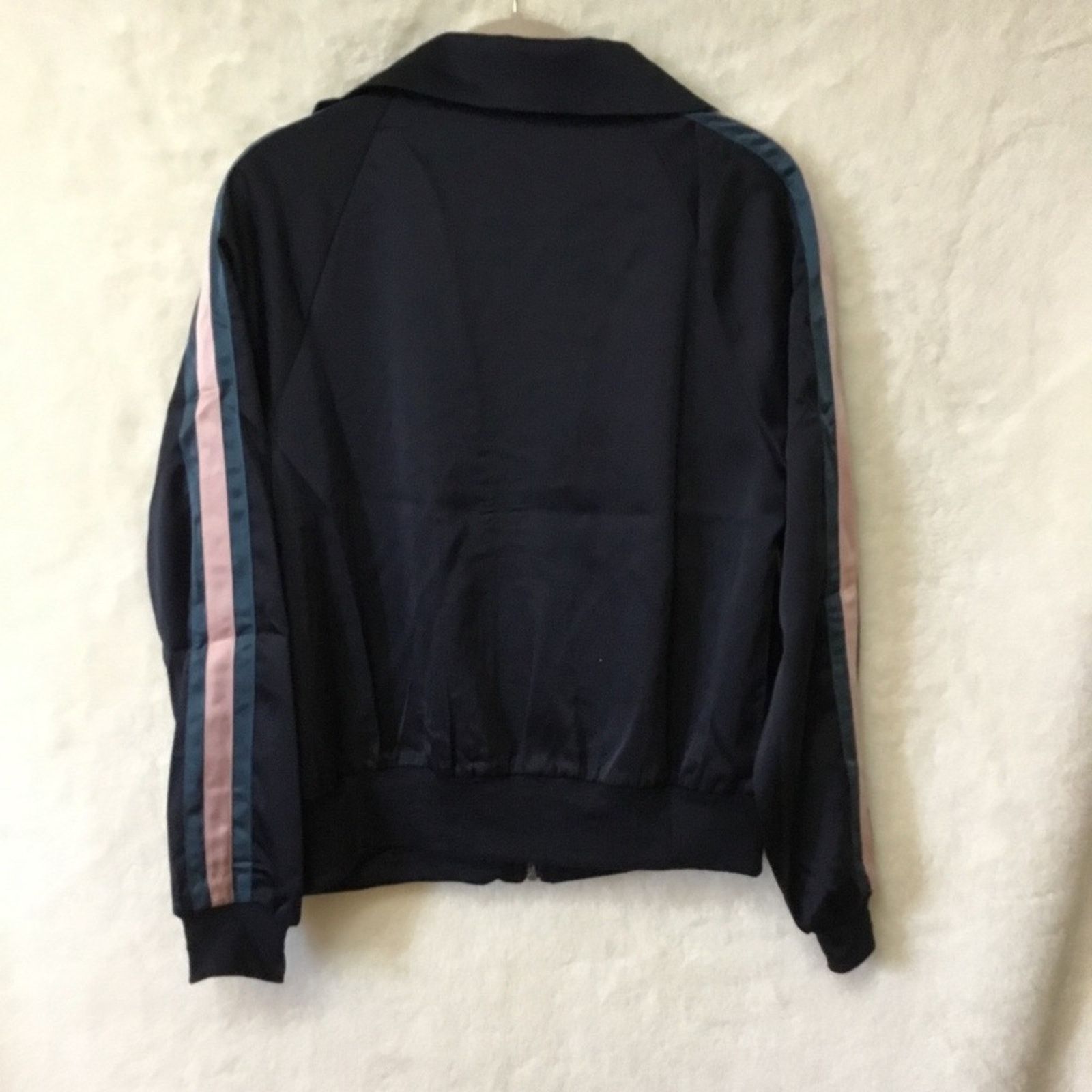 Other Navy Multicolor Stripe Detail Zip-Up Front Sports Jacket Size XS / US 0-2 / IT 36-38 - 12 Thumbnail