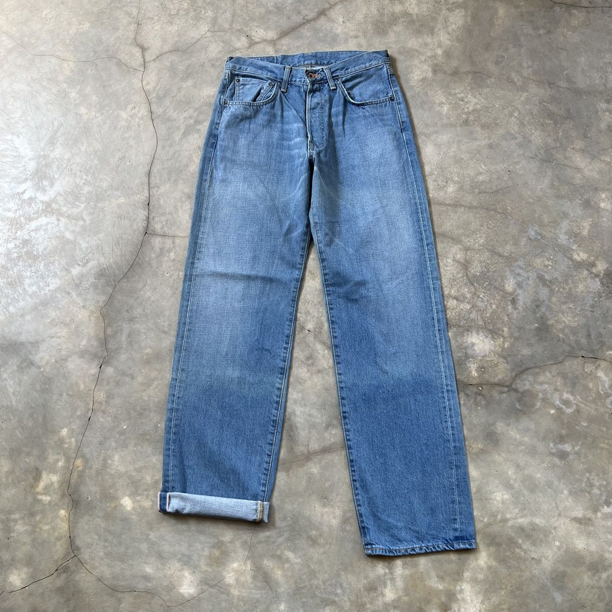 Kapital Edwin 505x Selvedge Regular Straight Fit Jeans Size US 31 - 1 Thumbnail