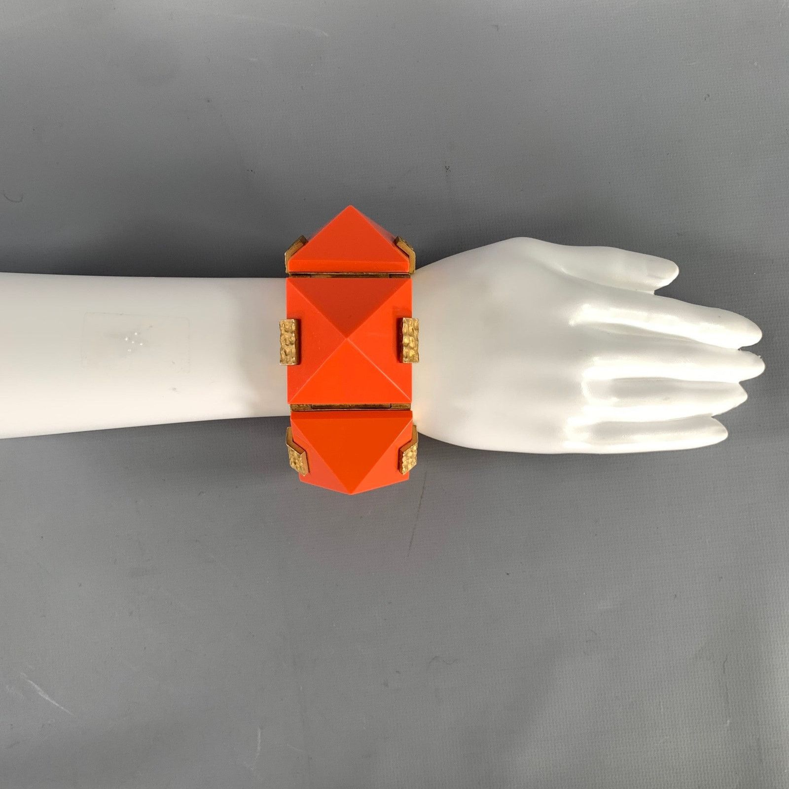 Marc Jacobs MARC JACOBS Orange Gold Sterling Bracelet Size ONE SIZE - 4 Thumbnail
