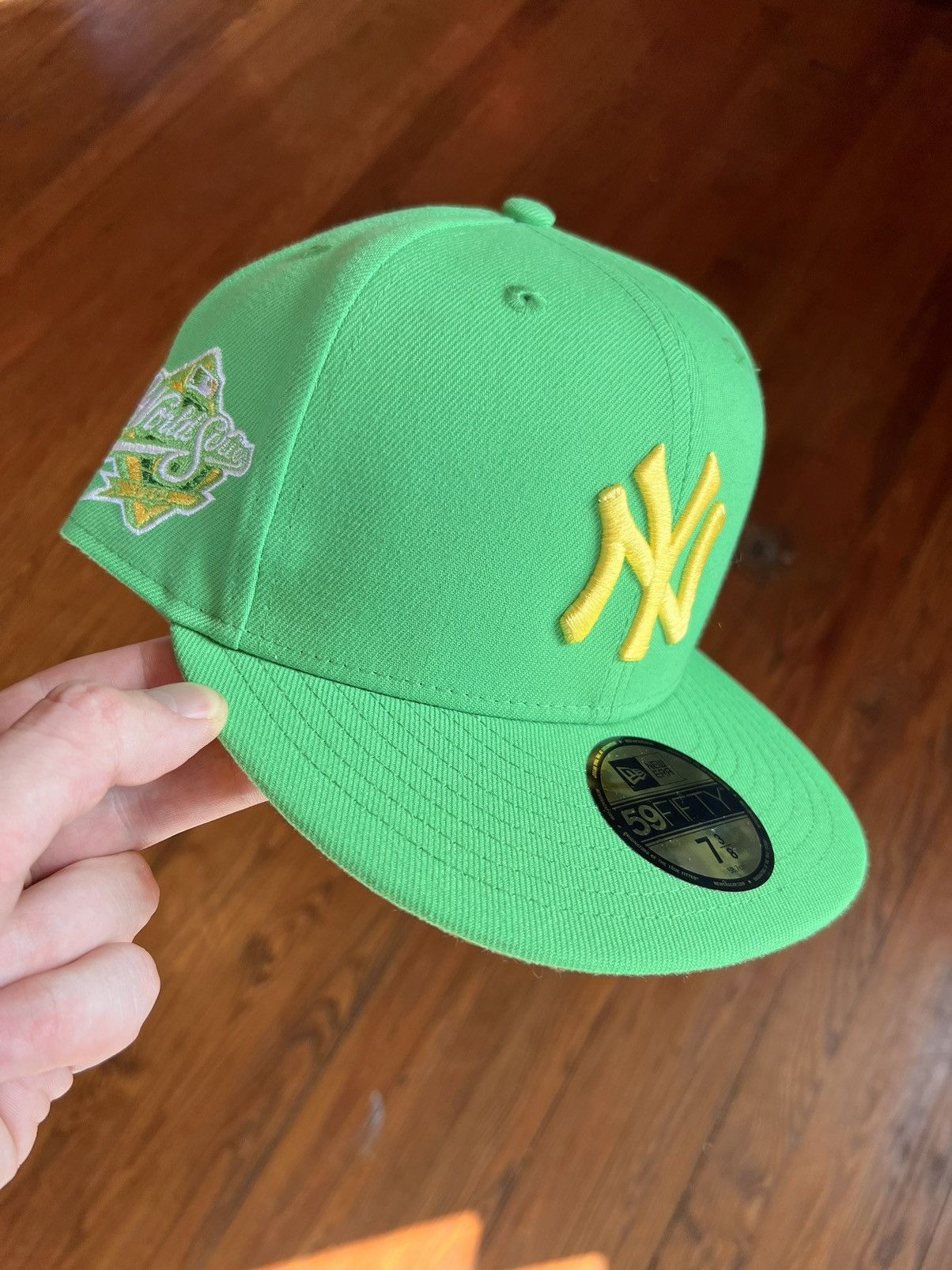 New Era New York Yankees World Series Fitted Hat Yellow Brim Grailed