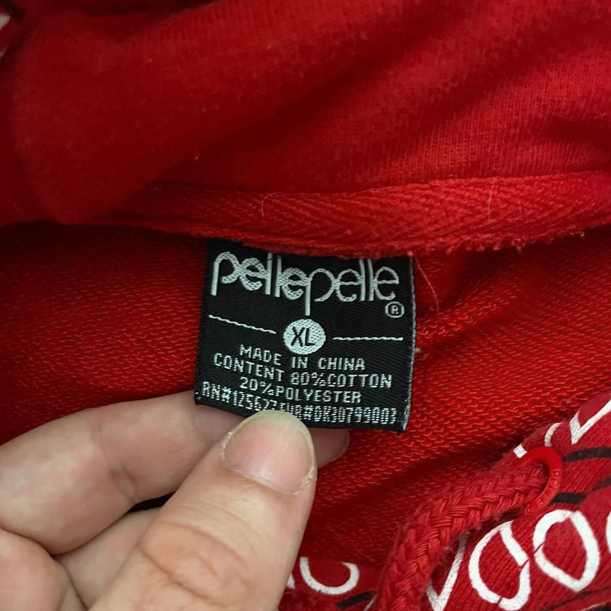 Pelle Pelle × Vintage Pelle pelle Y2K Bandana Hoodie Zip Red Bloods Size US XL / EU 56 / 4 - 3 Thumbnail