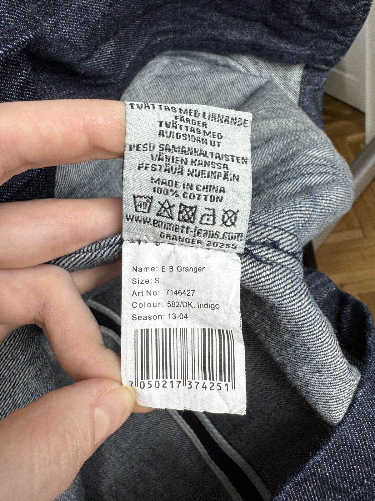 Emmett Emmett Blazer EMT Company Indigo Denim Granger Selvedge Sz S Size 38R - 10 Thumbnail