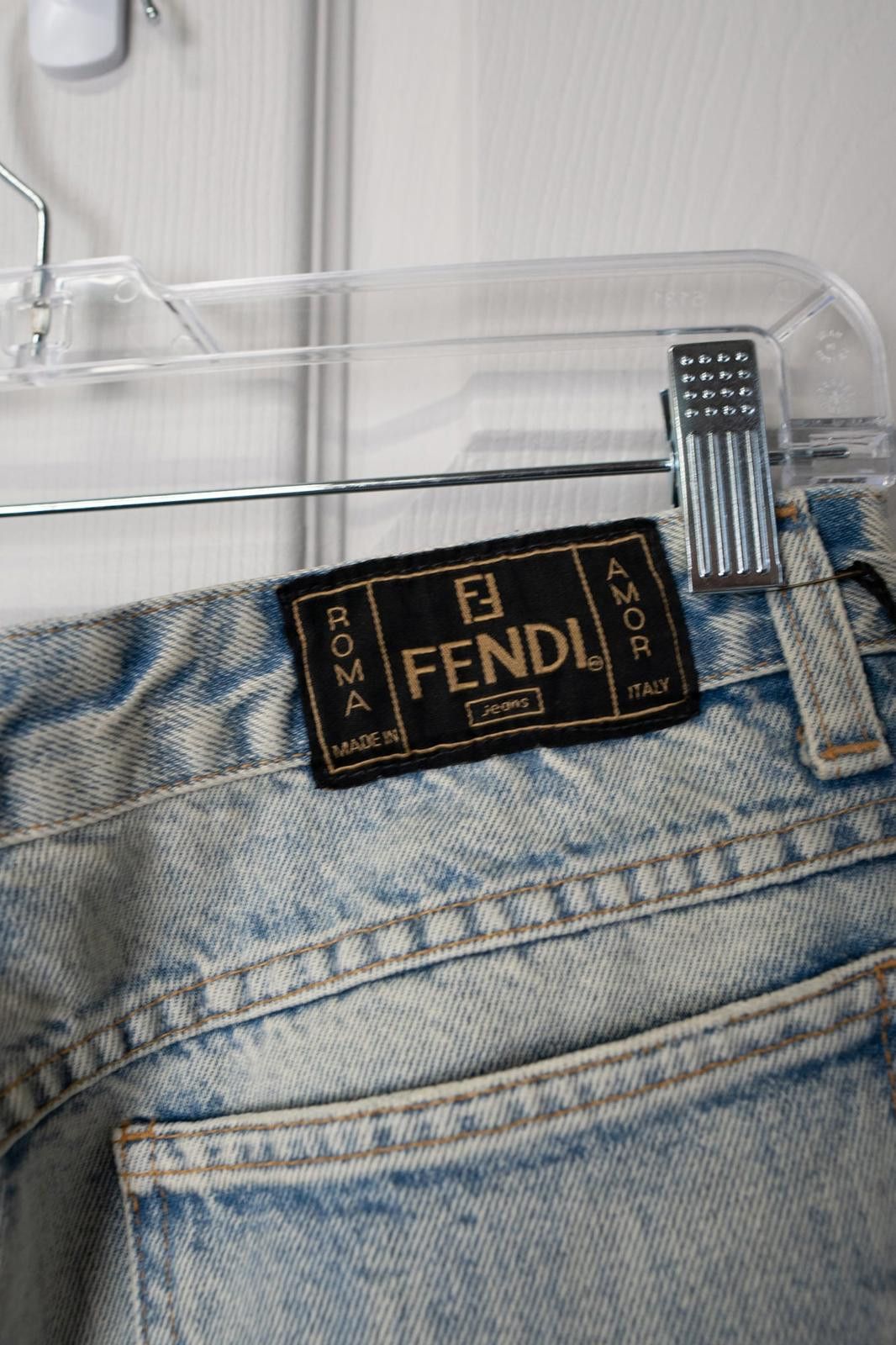 Fendi 90's Fendi Jeans Stone Washed Distress Flared Jeans (46) Size 32" / US 10 / IT 46 - 5 Thumbnail