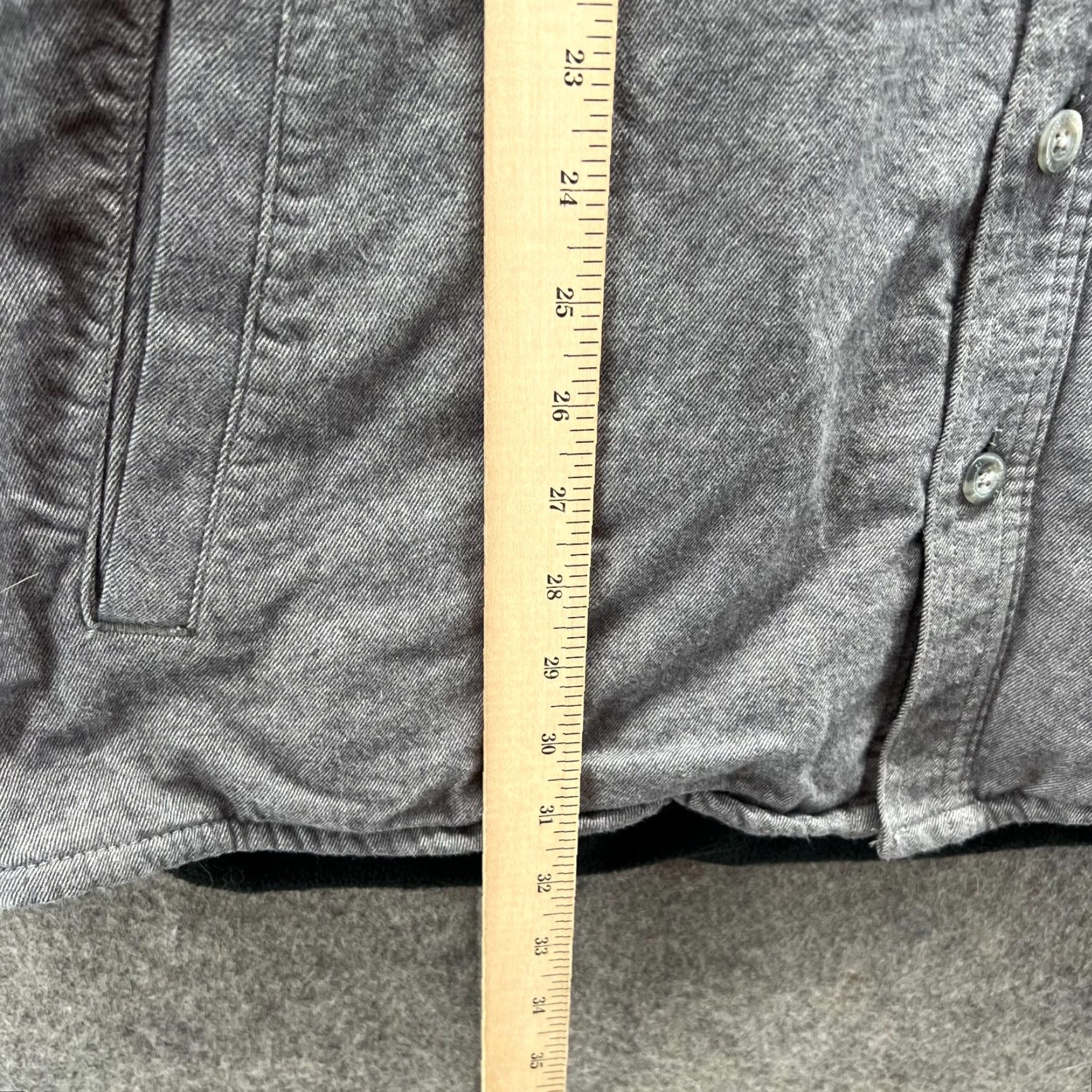 Eddie Bauer Eddie Bauer Shirt Men TXL Heather Gray Button Down Fleece Lined Shacket Tall Size US XL / EU 56 / 4 - 7 Thumbnail