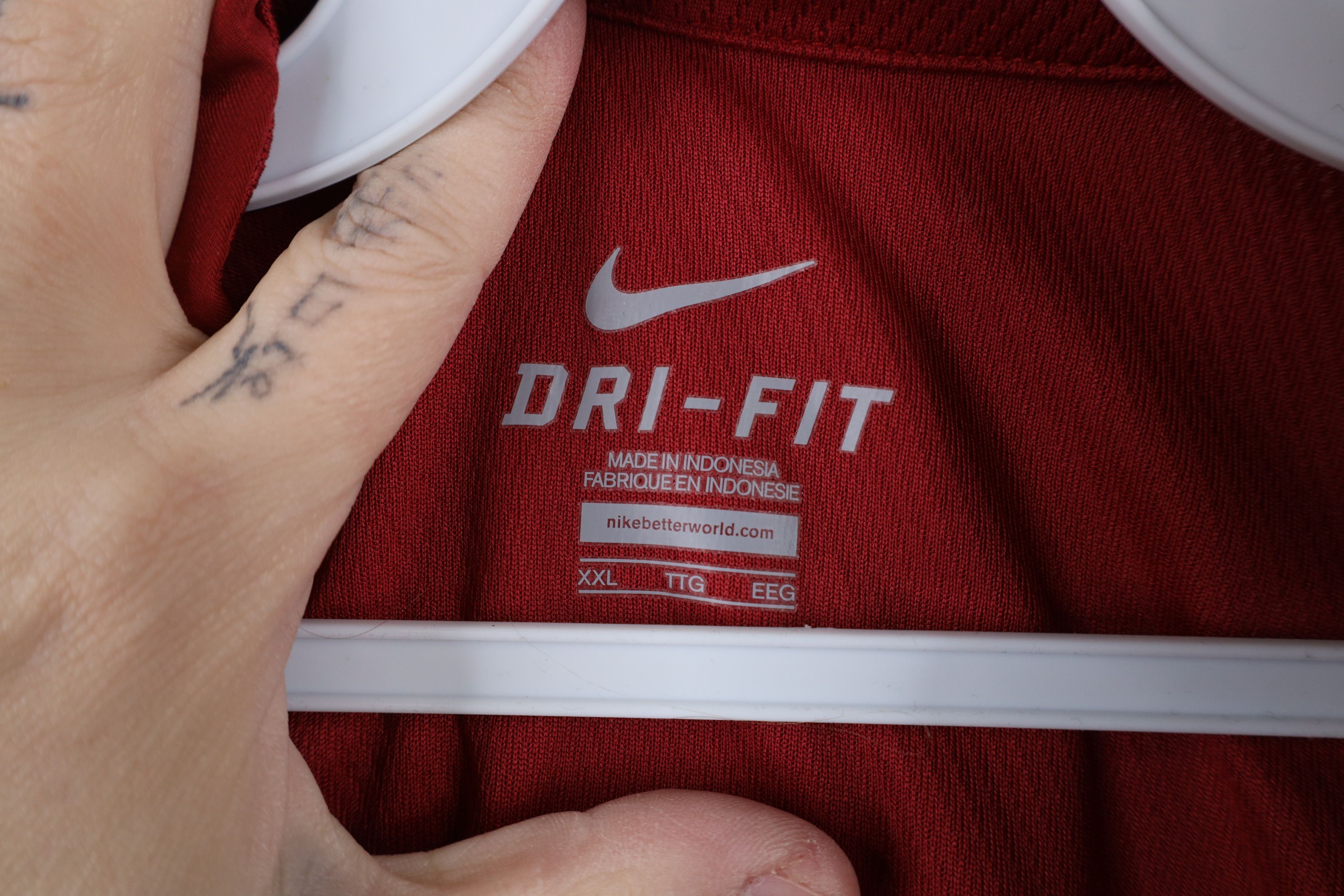 Nike × Vintage Nike Dri-Fit Iowa State University Collared Golf Polo Red Size US XXL / EU 58 / 5 - 9 Thumbnail