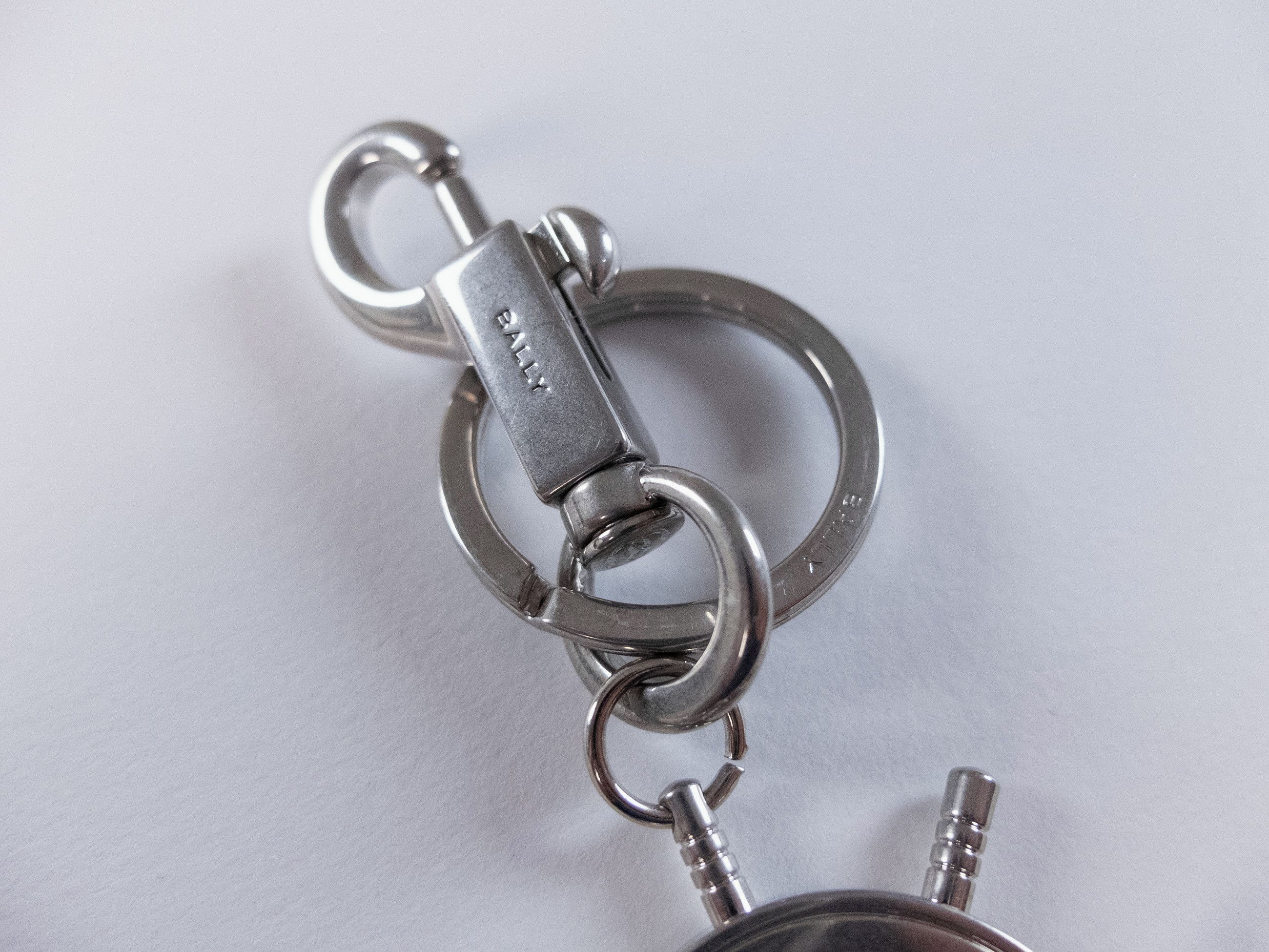 Bally BALLY silver tone metal ship helm figure keyring charm Size ONE SIZE - 4 Thumbnail