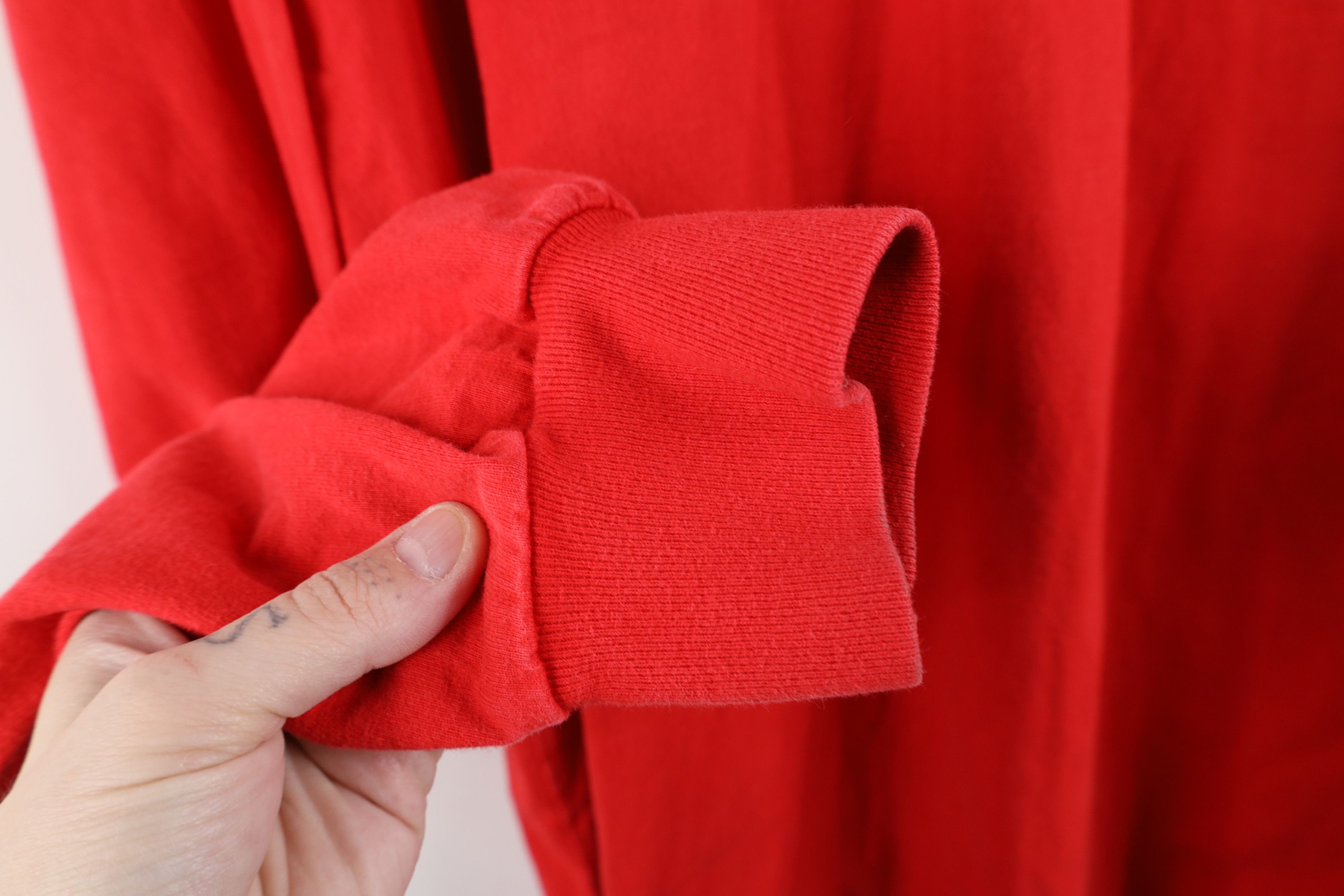 Vintage Vintage 90s Heavyweight Red Wings Hockey Long Sleeve Polo Size US XL / EU 56 / 4 - 8 Thumbnail