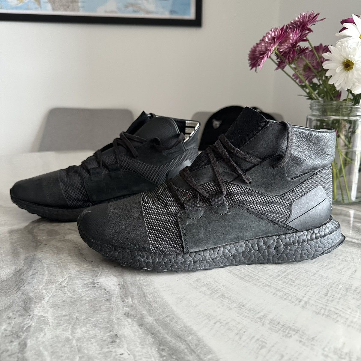 Y-3 adidas Y-3 Kozoko High Core Black Sneakers Size US 9.5 / EU 42-43 - 1 Thumbnail