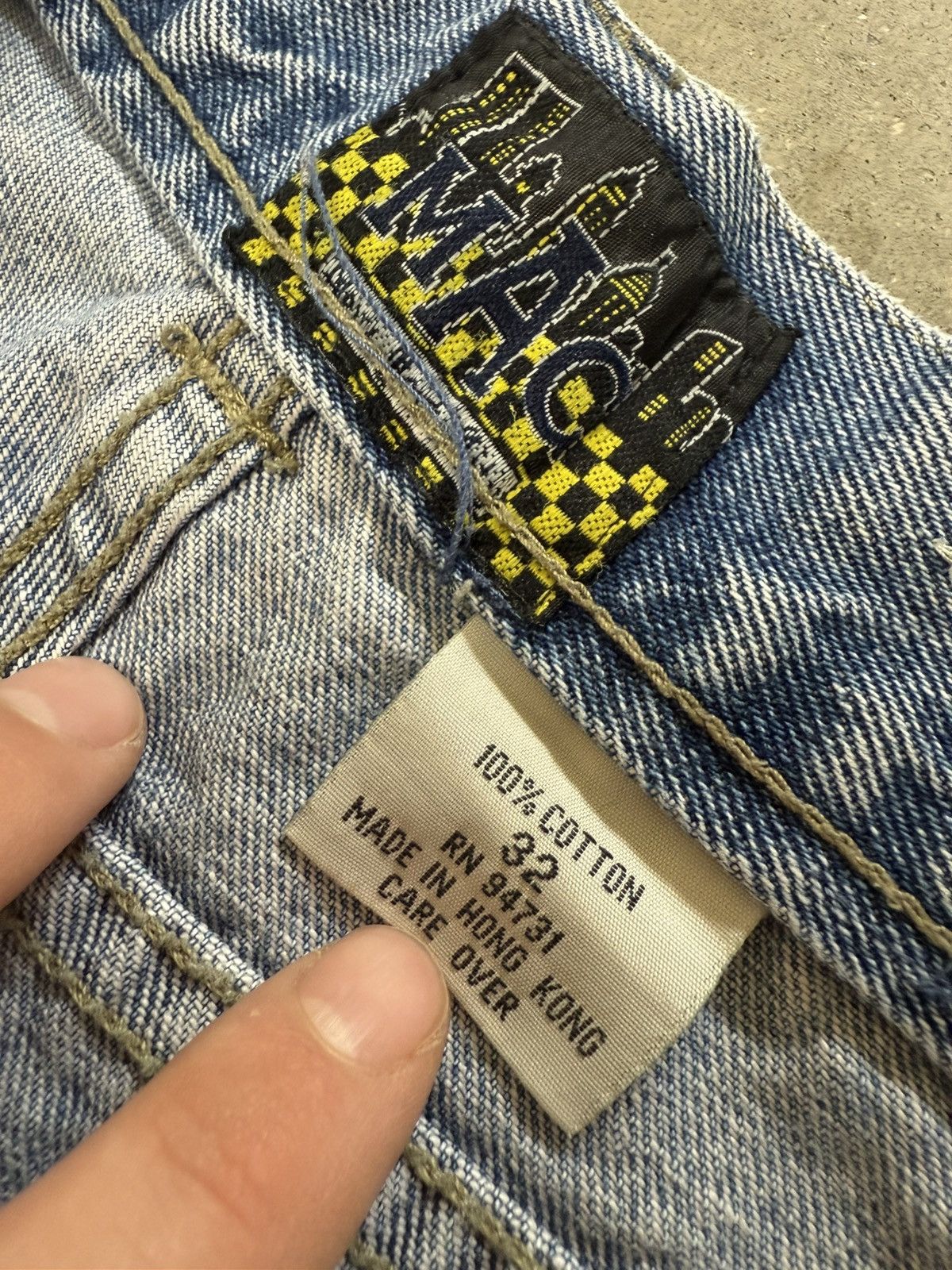 Other Vintage 1980s baggy single stitch jeans Size US 32 / EU 48 - 6 Thumbnail