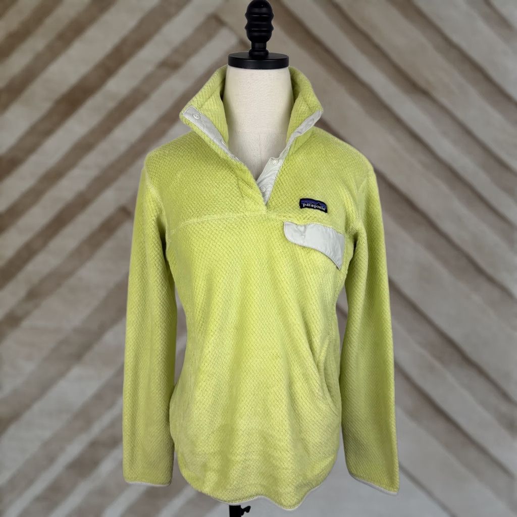 Patagonia Patagonia Fleece Pullover Womens Medium Shirt Womens Medium Yellow Pullover Pockets Autumn Outdoor 90s? Size M / US 6-8 / IT 42-44 - 1 Thumbnail