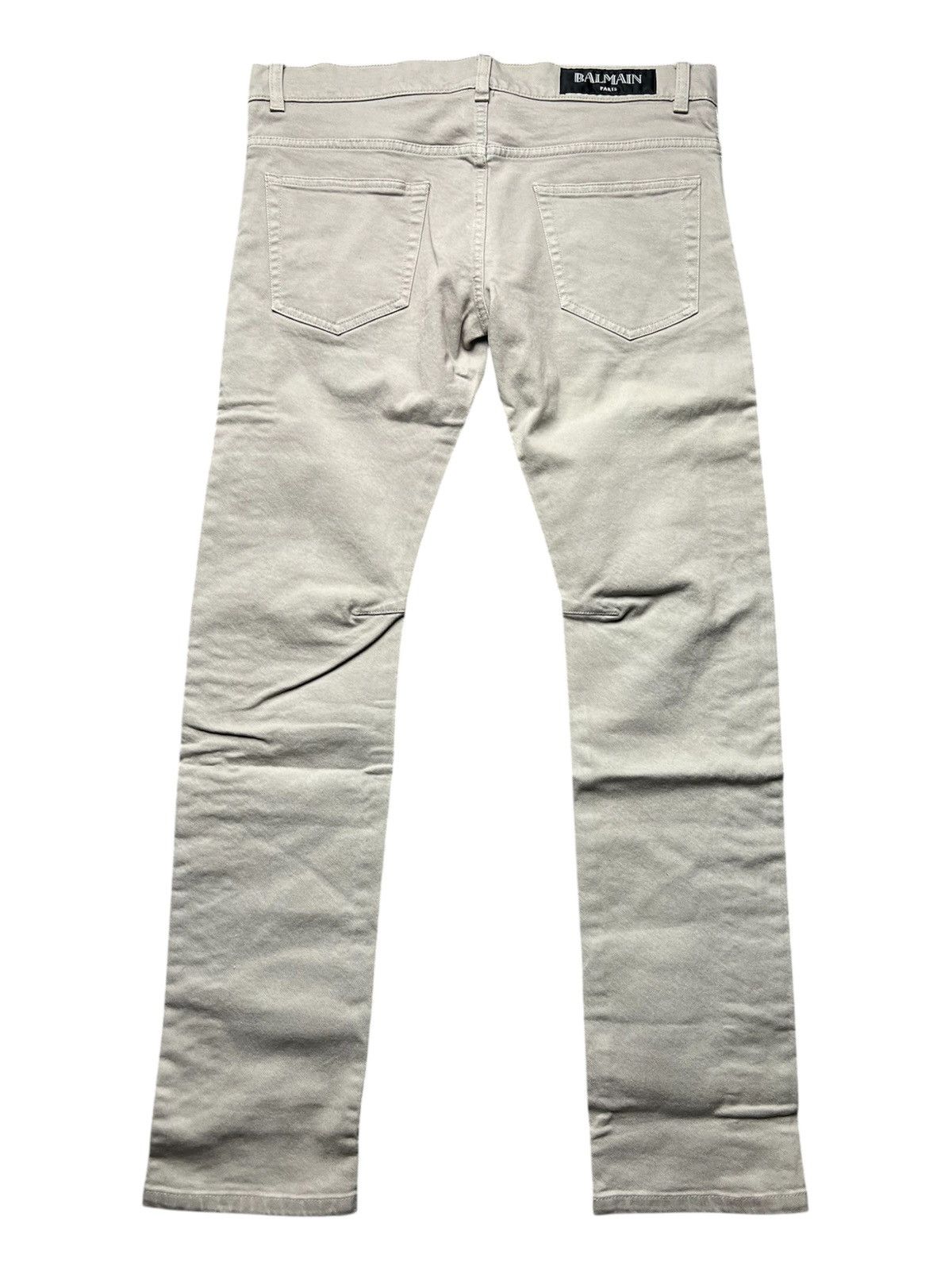 Balmain Balmain by Christophe Decarnin Striped Grey Jeans Size US 29 - 2 Thumbnail