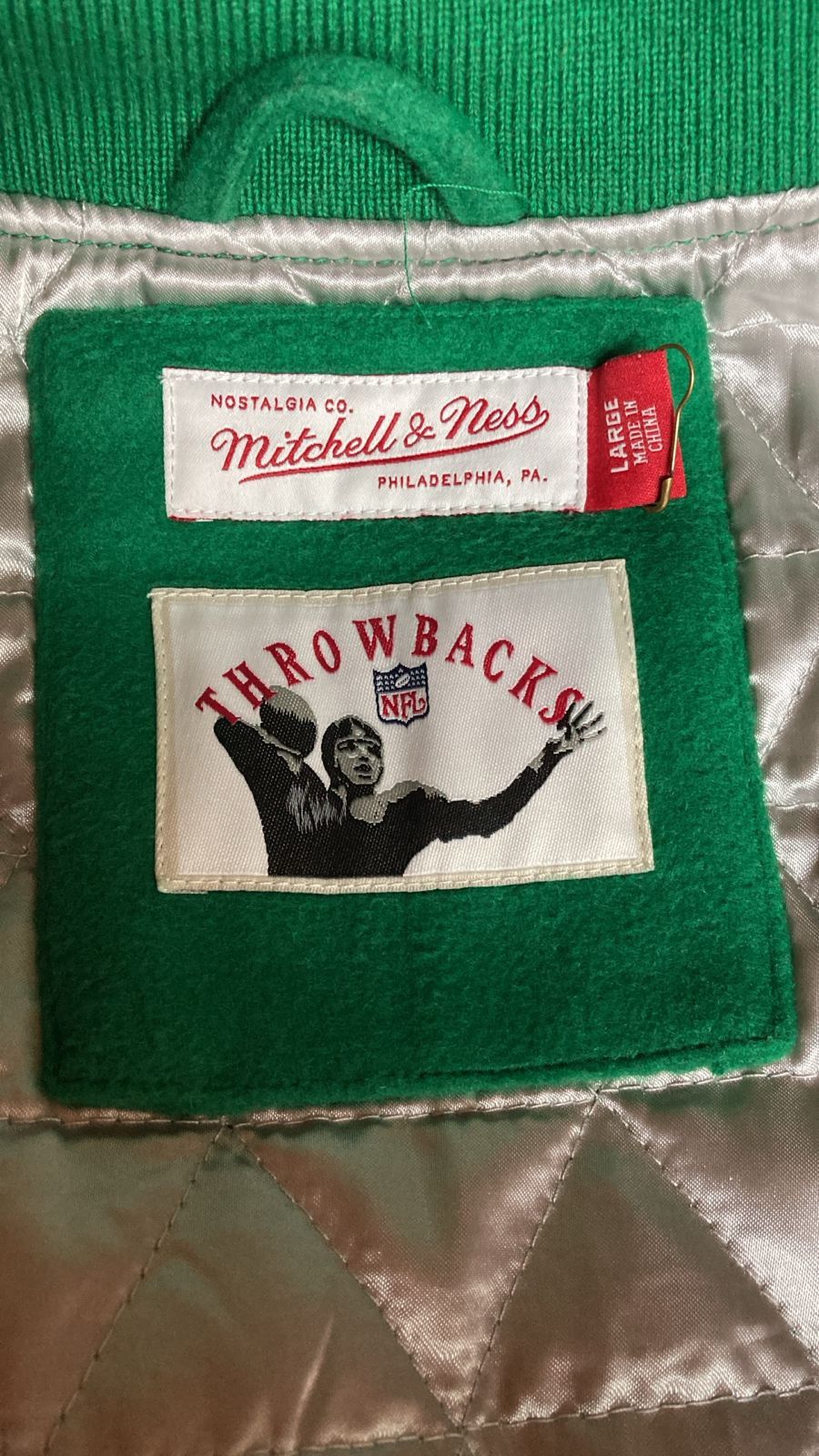Mitchell & Ness × NFL Mitchell & Ness Philadelphia Eagles Varsity Jacket Size US L / EU 52-54 / 3 - 10 Thumbnail